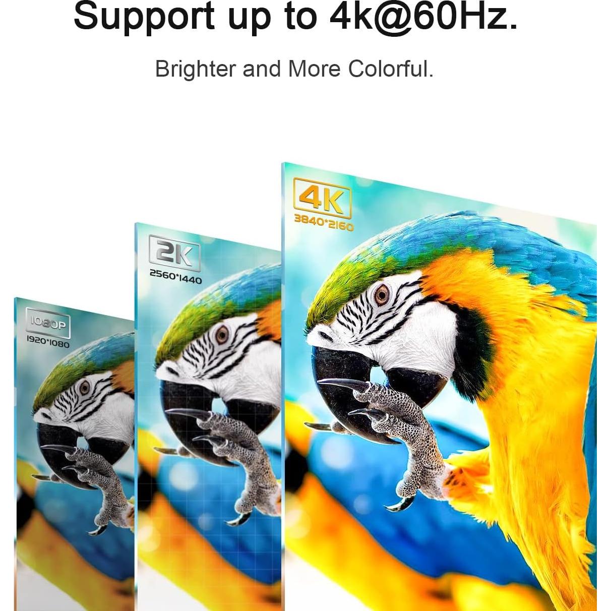 Cable HDMI 4K Cheges 0.3m Alta Velocidad 18Gbps HDR