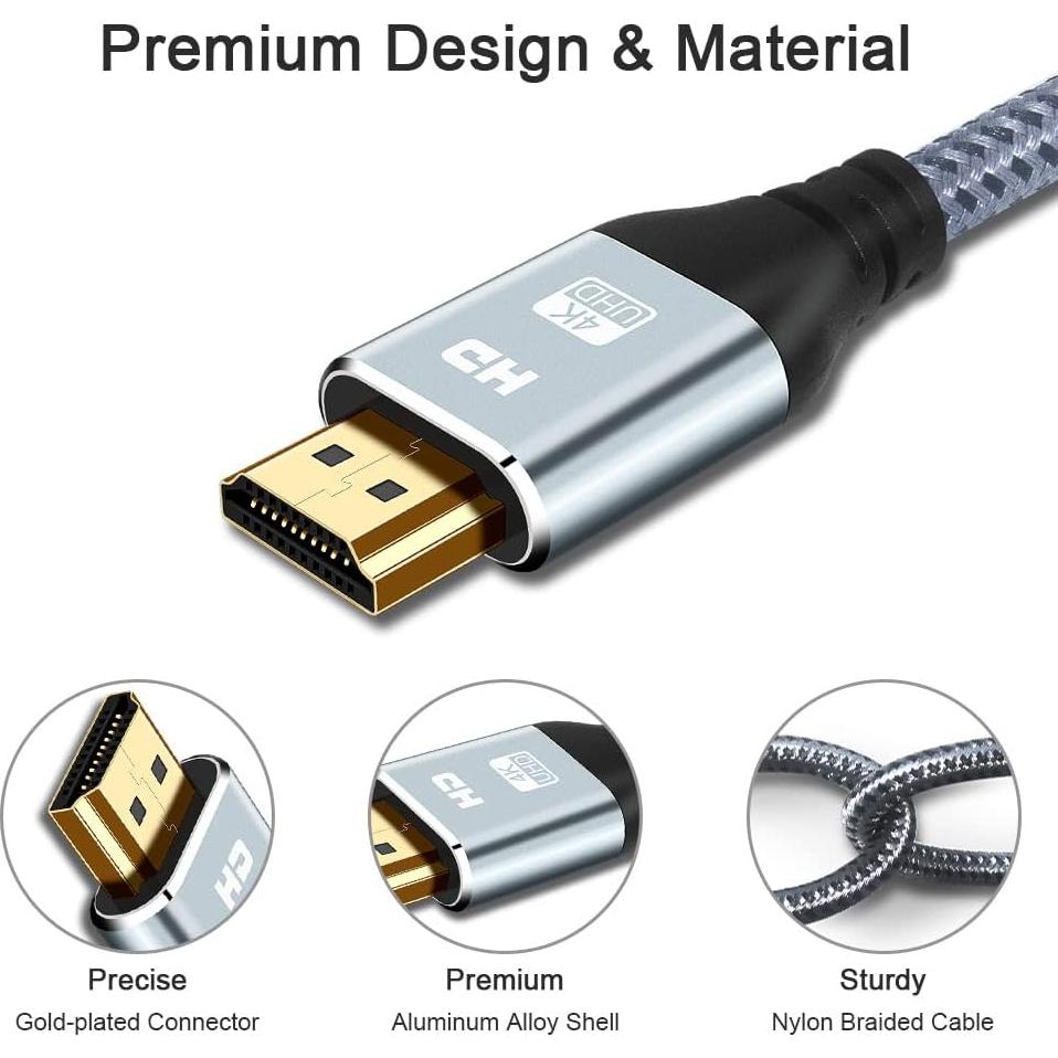 Cable HDMI 4K Cheges 0.3m Alta Velocidad 18Gbps HDR
