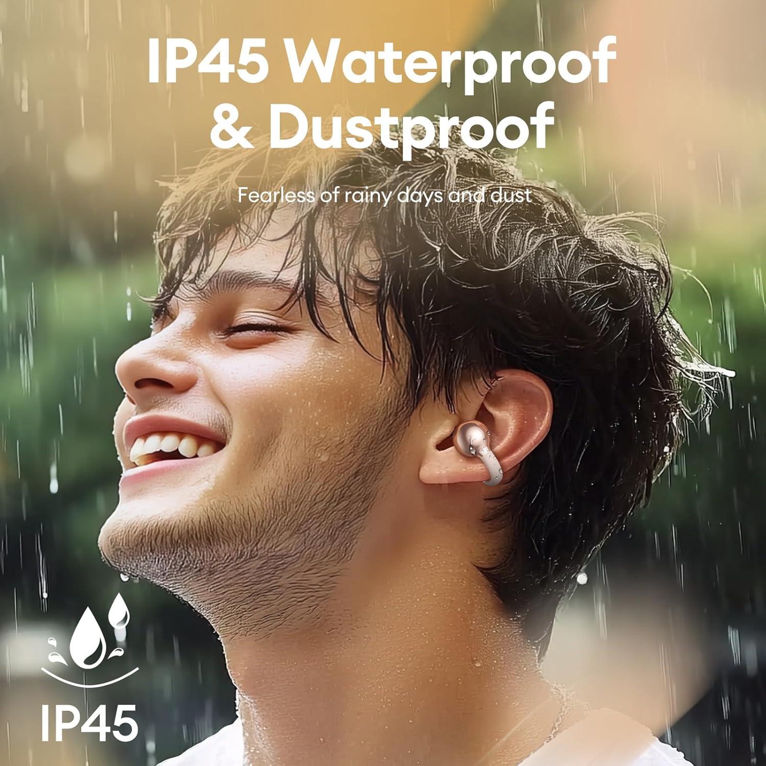 Auriculares Inalámbricos PAXA Clipbuds7 Bluetooth 5.4 Oro Rosa