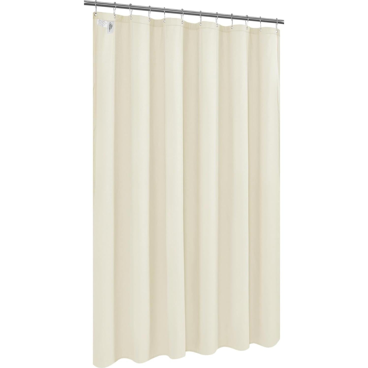 Cortina de Ducha Microfibra Sra. Awesome 178x183 cm Crema