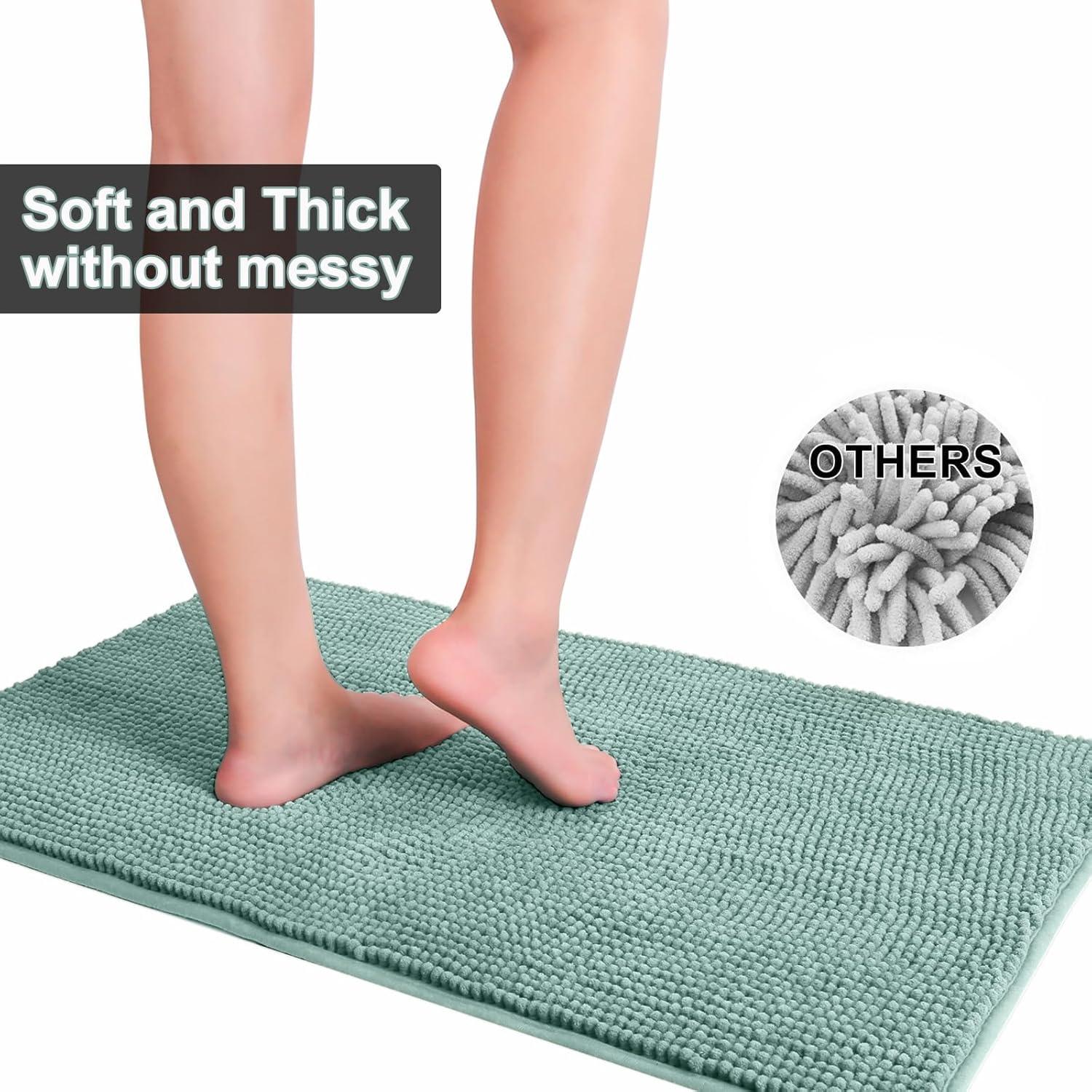 Conjunto de Alfombrillas de Baño Urvoix 3 Piezas Antideslizantes