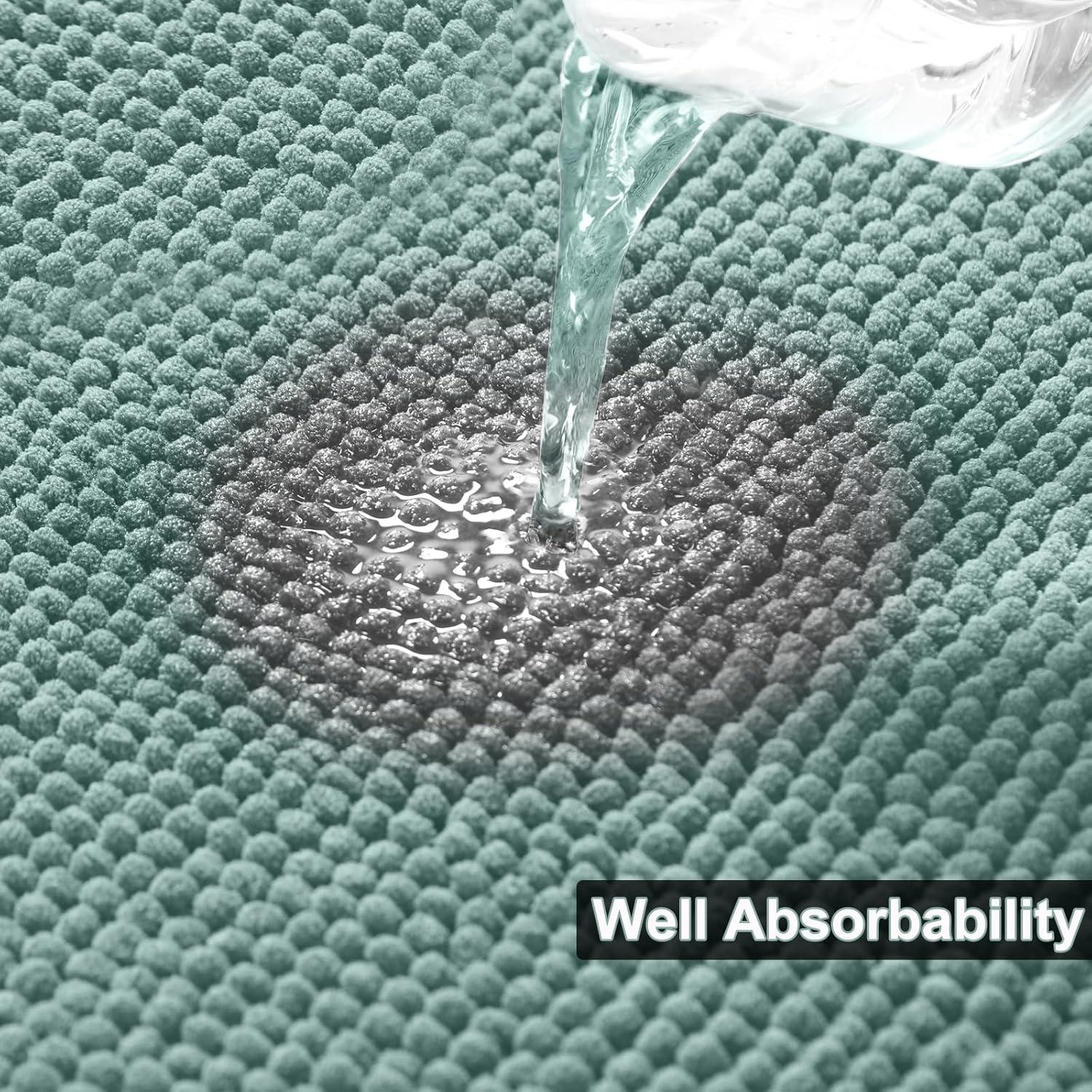 Conjunto de Alfombrillas de Baño Urvoix 3 Piezas Antideslizantes