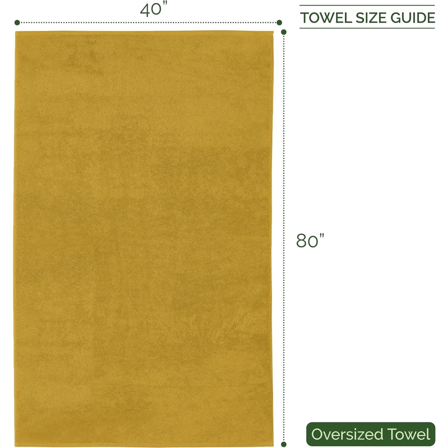 Toalla de Baño Extra Grande Elegant Comfort 100% Algodón Turco