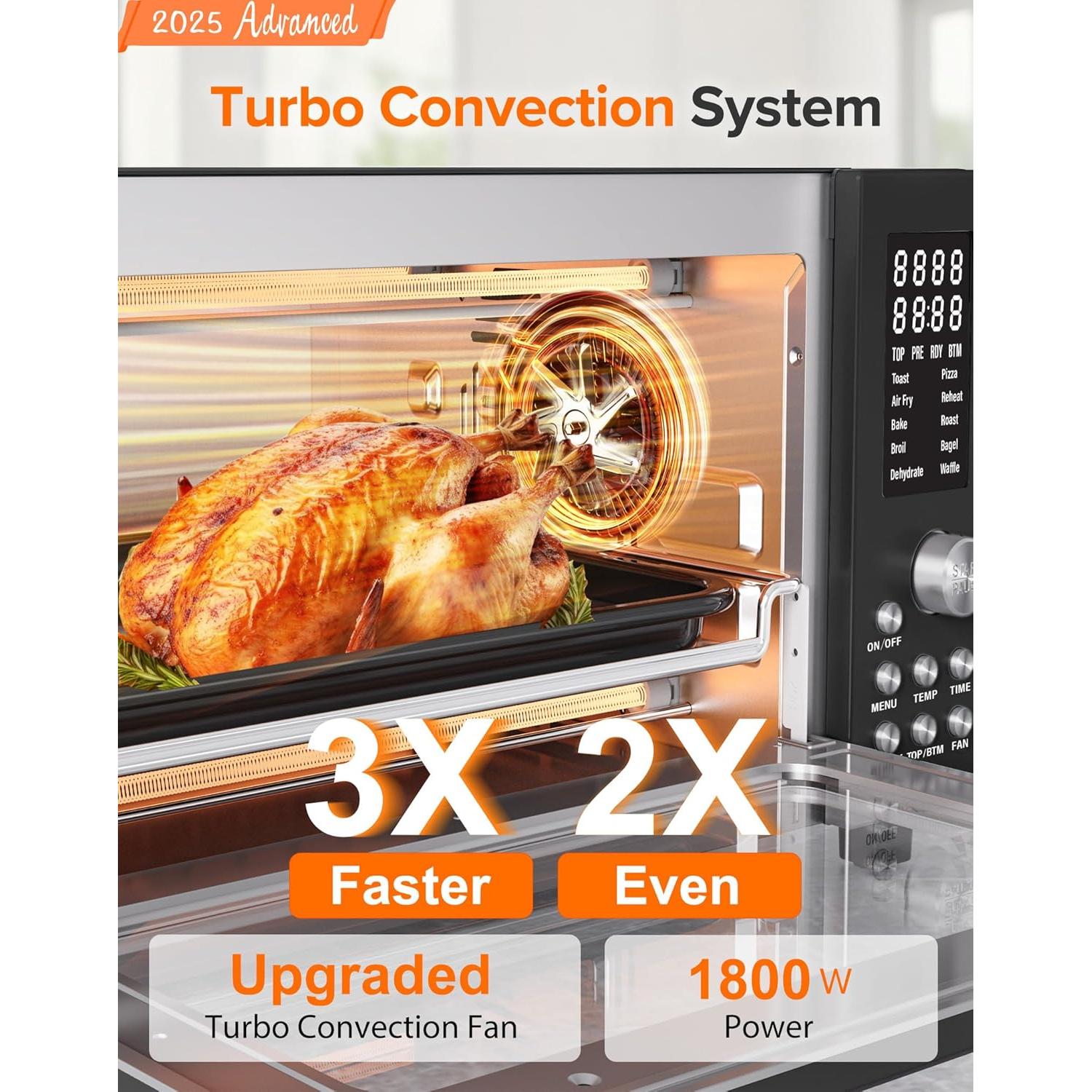 Horno Tostador Nuwave Bravo Pro 21QT 12-en-1 Negro