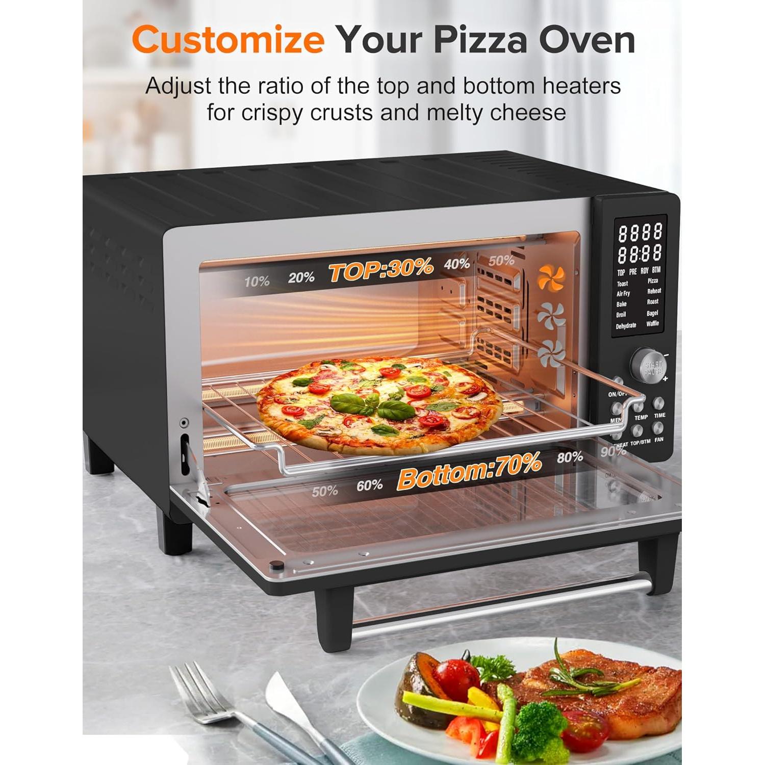 Horno Tostador Nuwave Bravo Pro 21QT 12-en-1 Negro