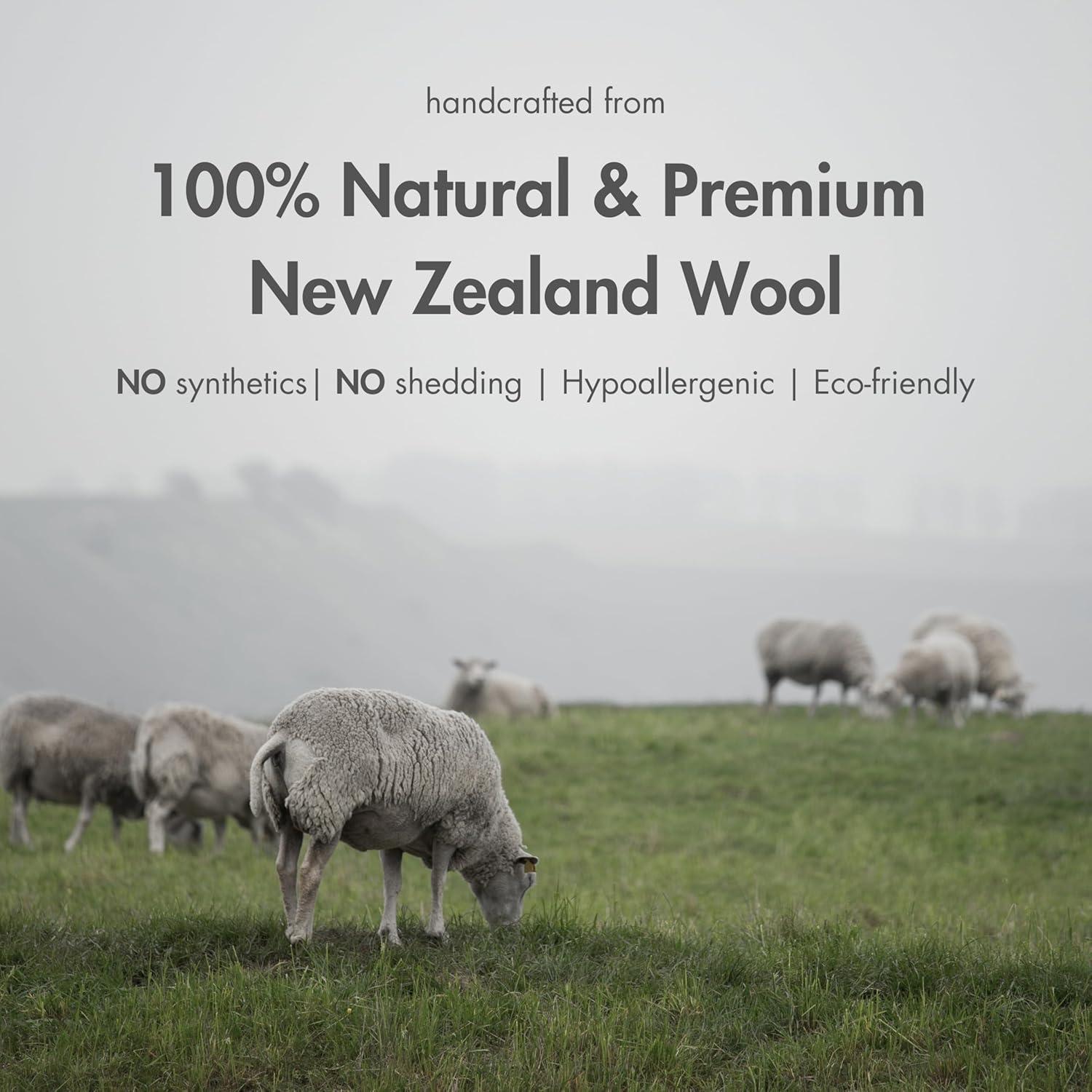 Bolas de Secadora de Lana KĀSA XL 100% Natural 6 Piezas