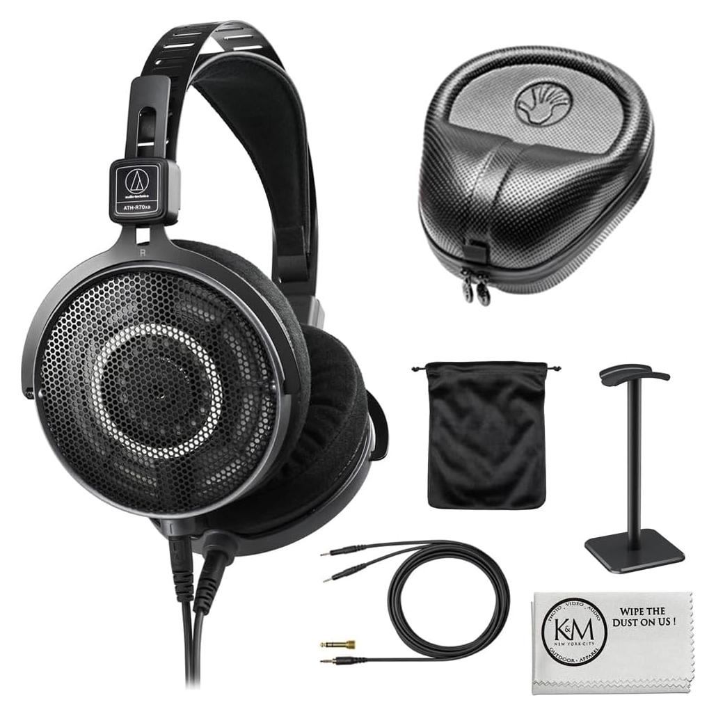 Auriculares de Referencia Abiertos Audio-Technica ATH-R70xa con Accesorios