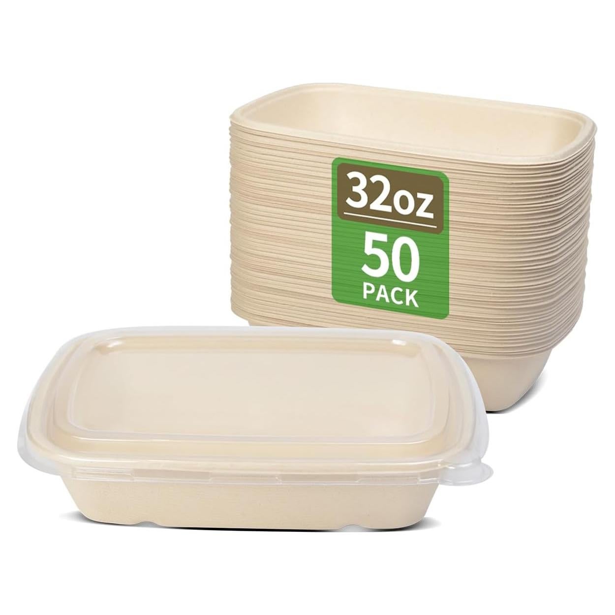 Tazones de Papel para Comida Bloomoon 32 oz 50 Piezas