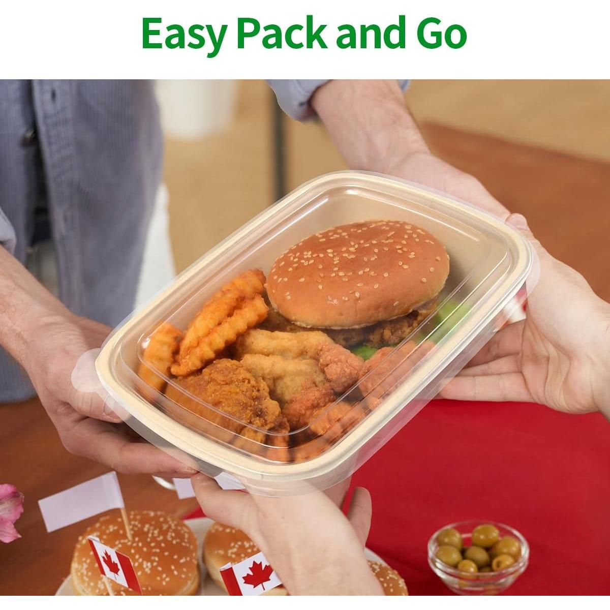 Tazones de Papel para Comida Bloomoon 32 oz 50 Piezas