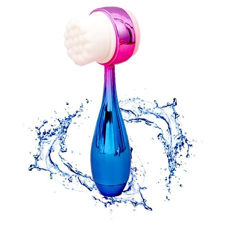 Cepillo Facial de Limpieza 2 en 1 OHES Rosa-Azul Silicona