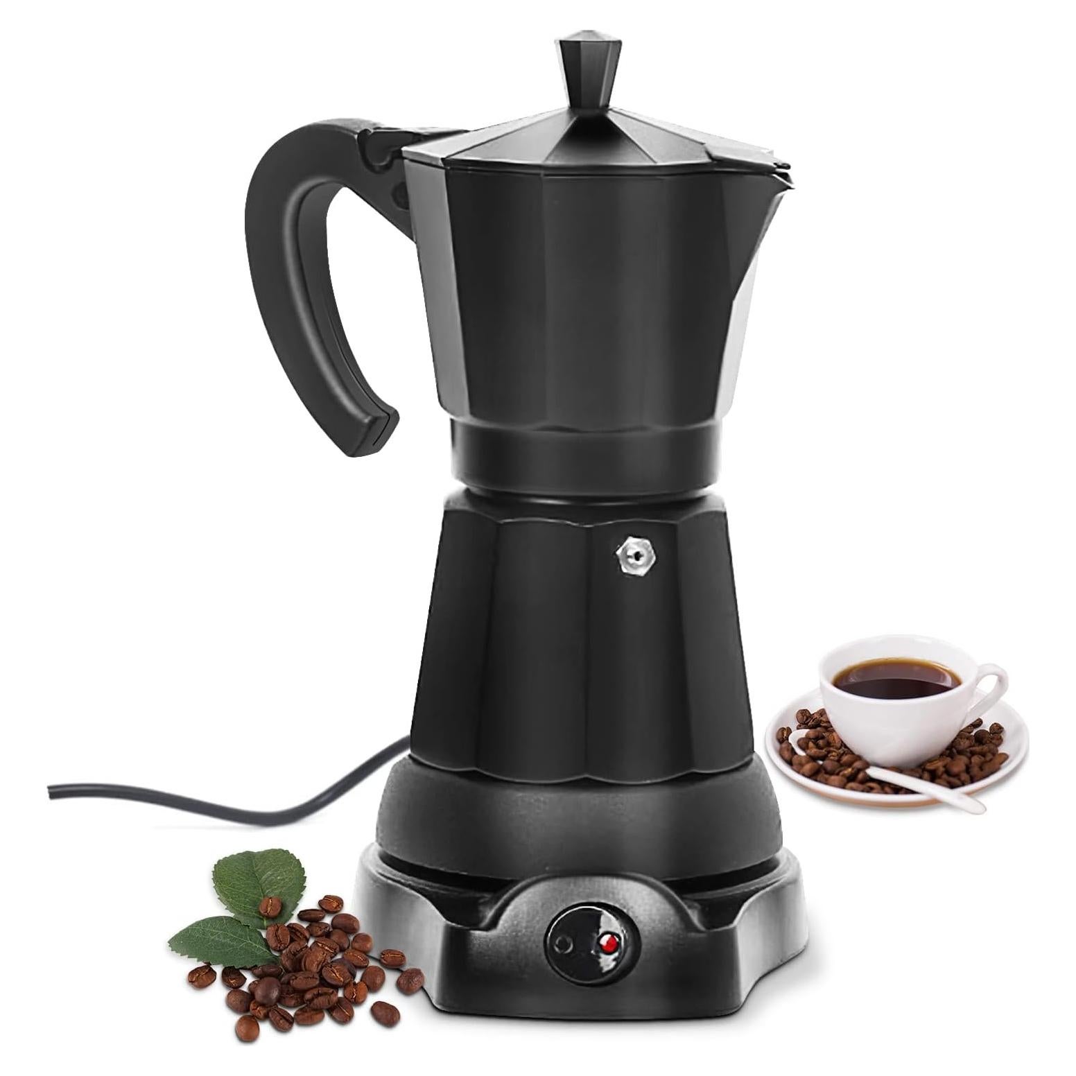 Cafetera Eléctrica Moka SHANGSKY 6 Tazas 1.25 kg Espresso
