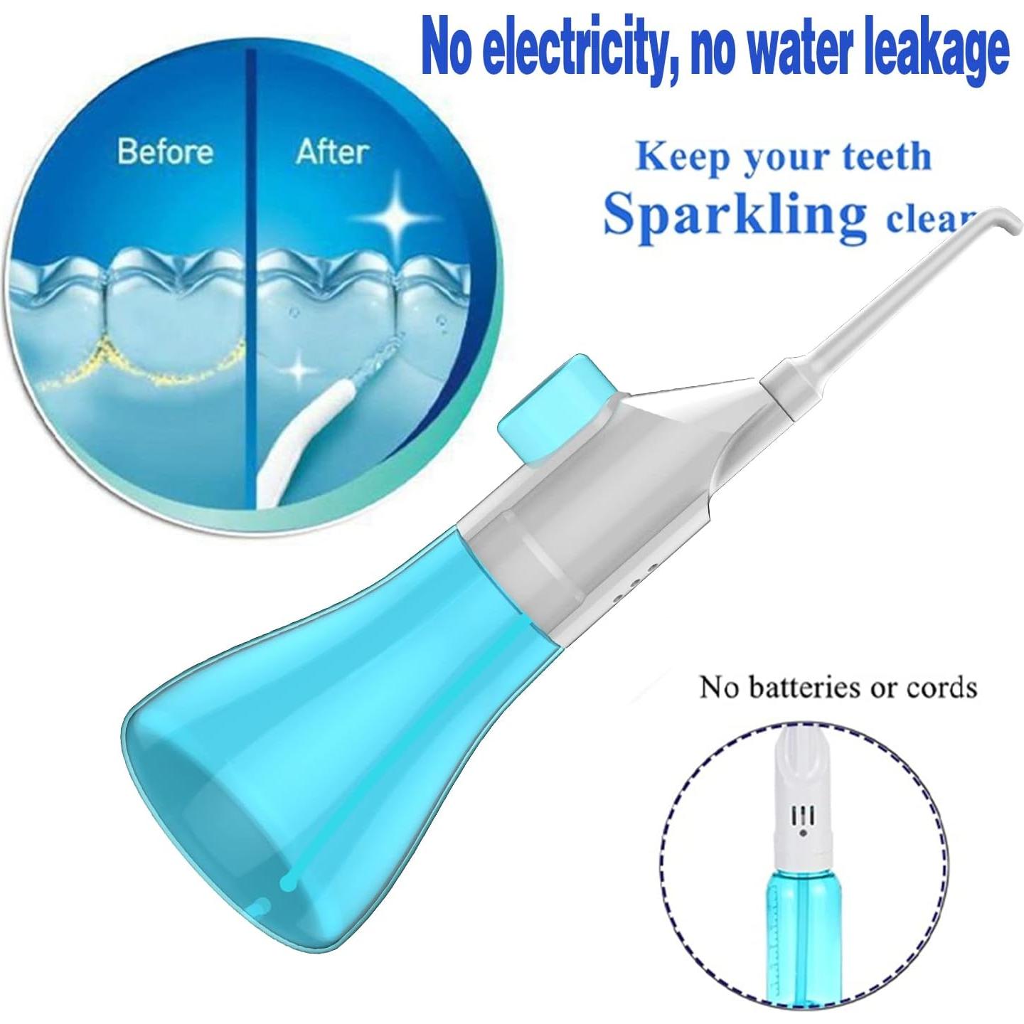 Hilo Dental Inalámbrico Portátil Shouken con 3 Cabezales