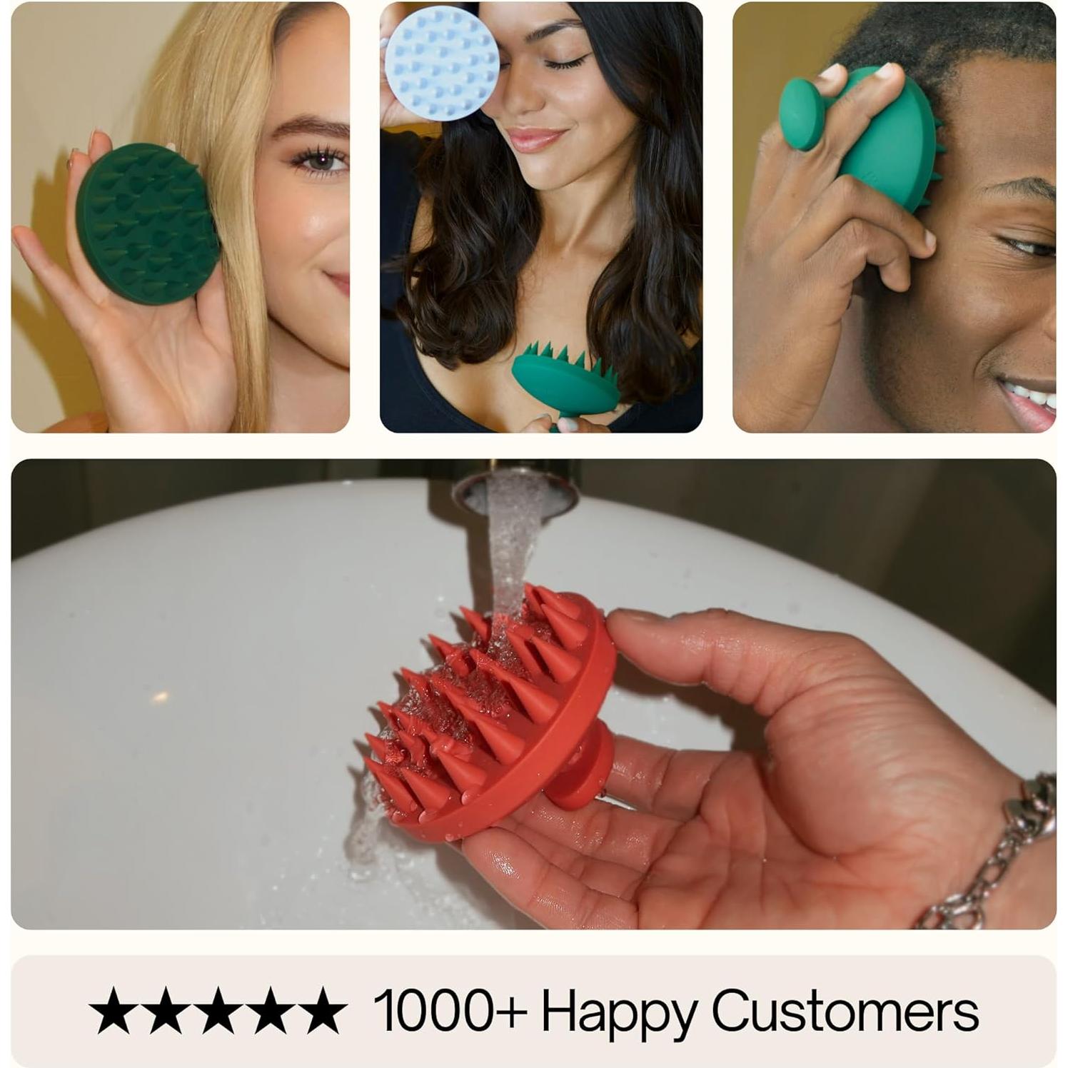 Masajeador de Cuero Cabelludo SXNSE Ártico - Silicona Suave 130g