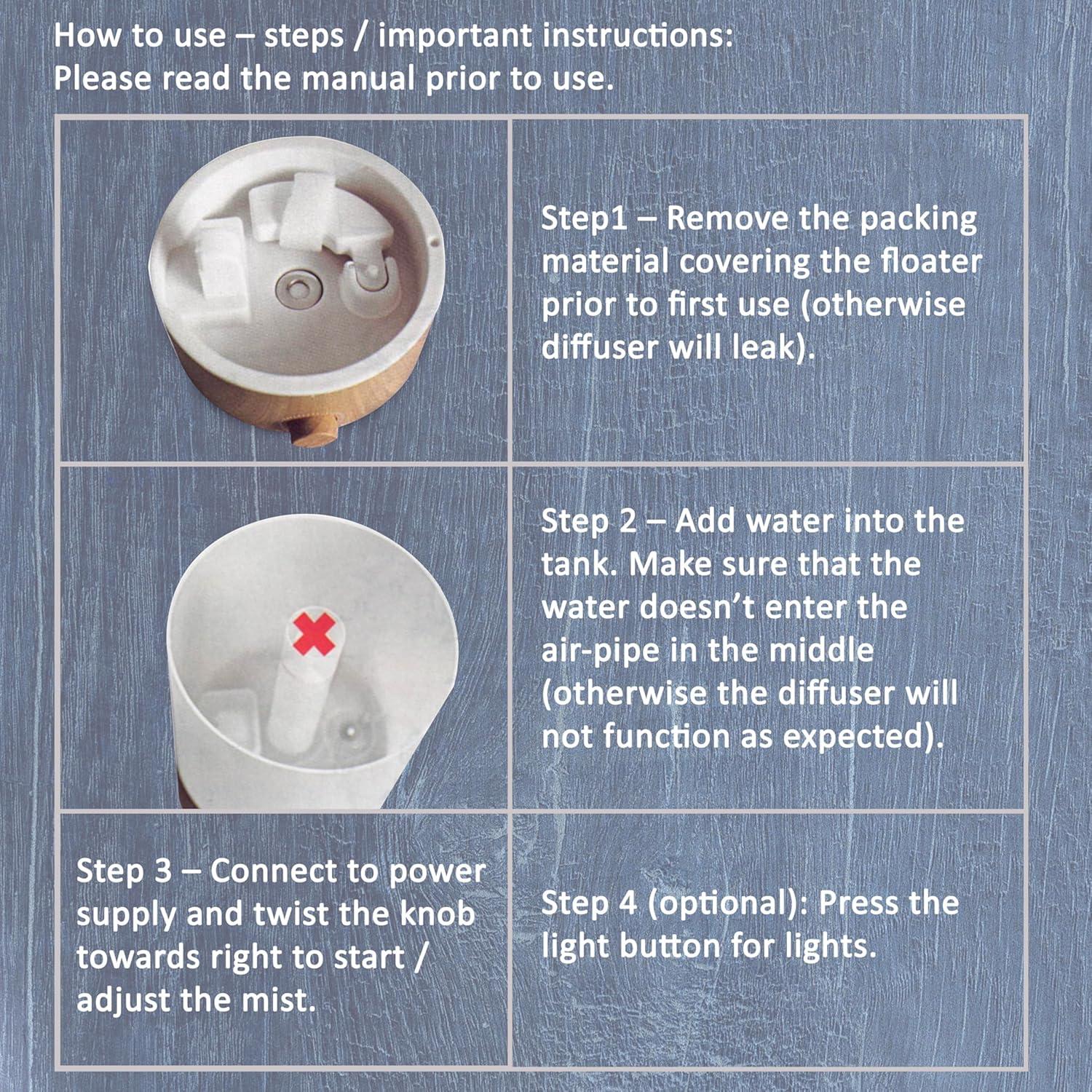 Difusor de Aceite Esencial BlueHills E401 4000ml Humidificador