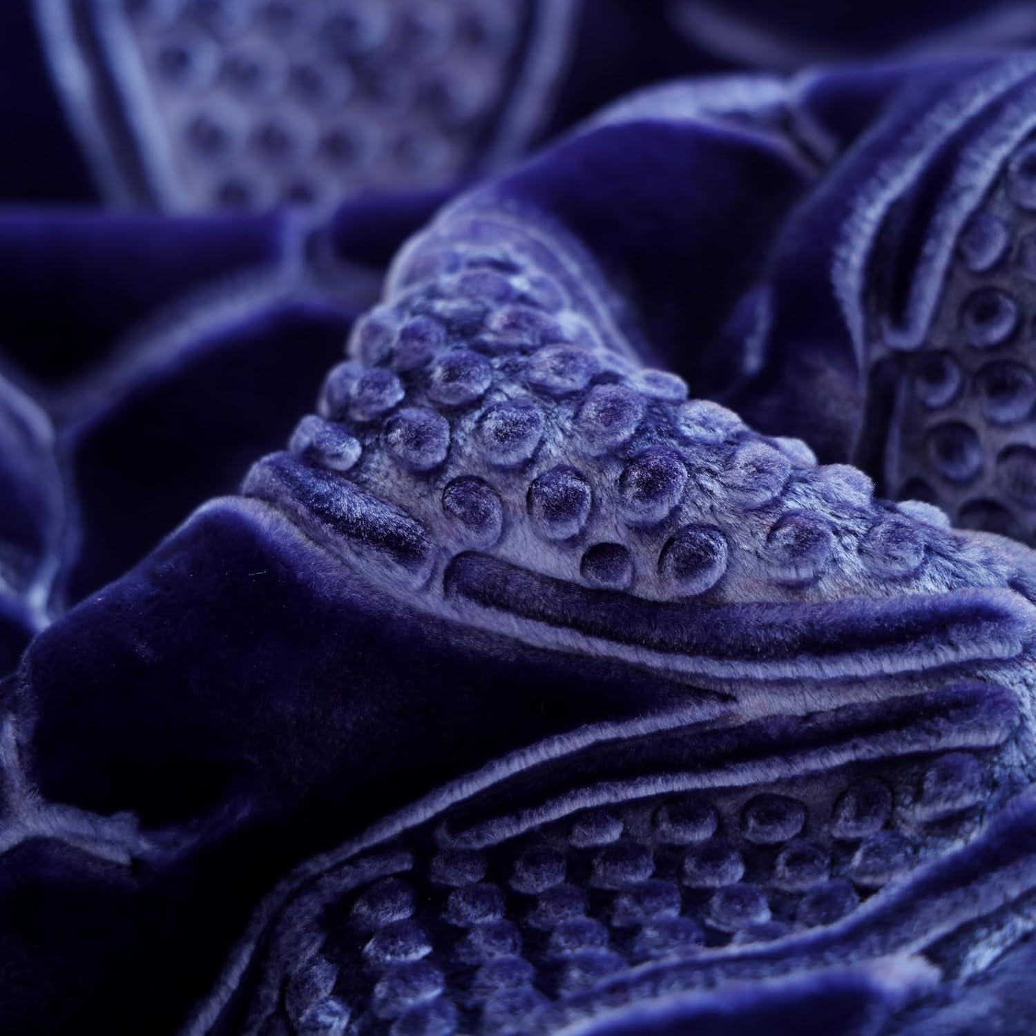 Manta Reversible Hiyoko 215x241 cm Azul/Navy Microfibra