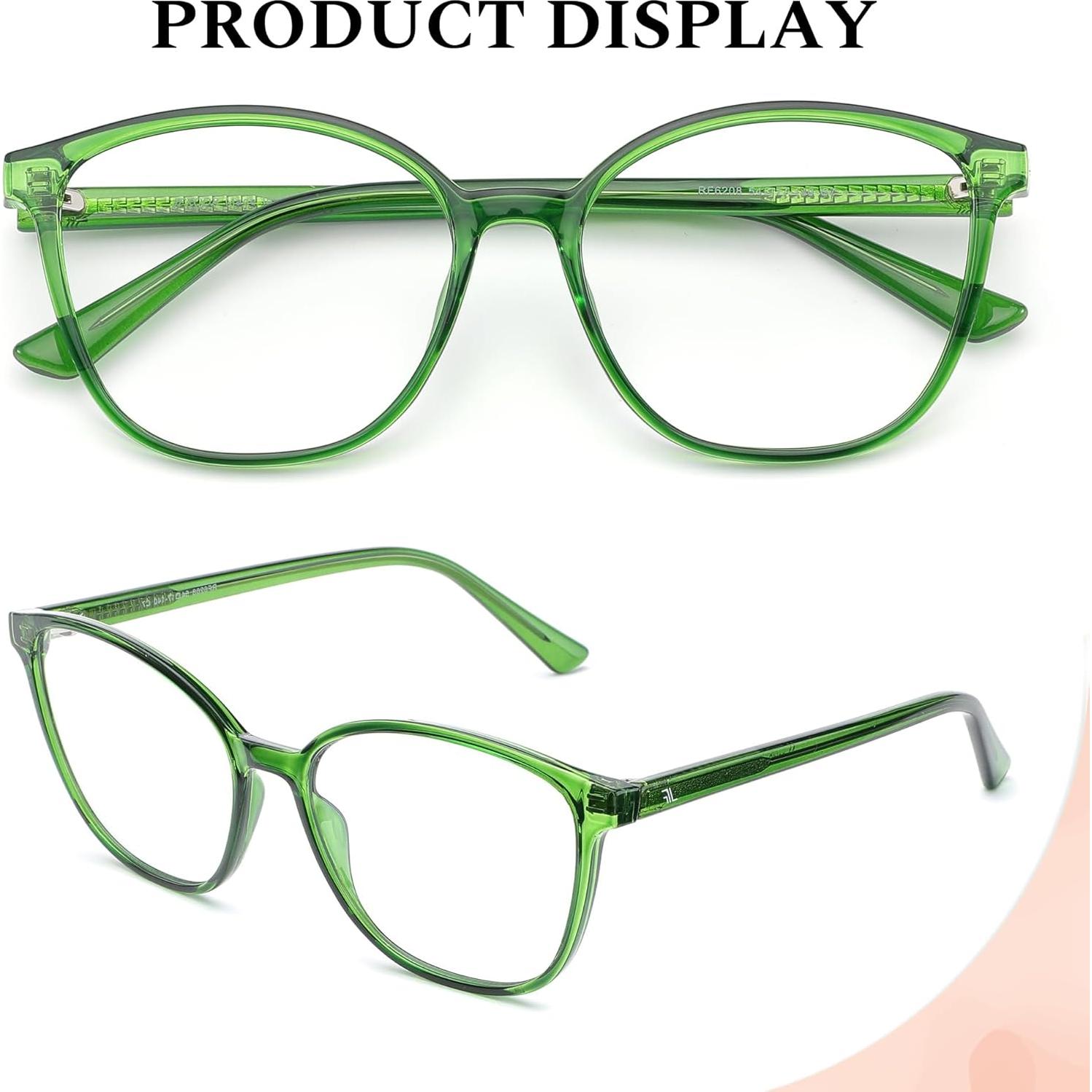 Gafas de Bloqueo de Luz Azul JFXQDR RF6208 Verde Albahaca