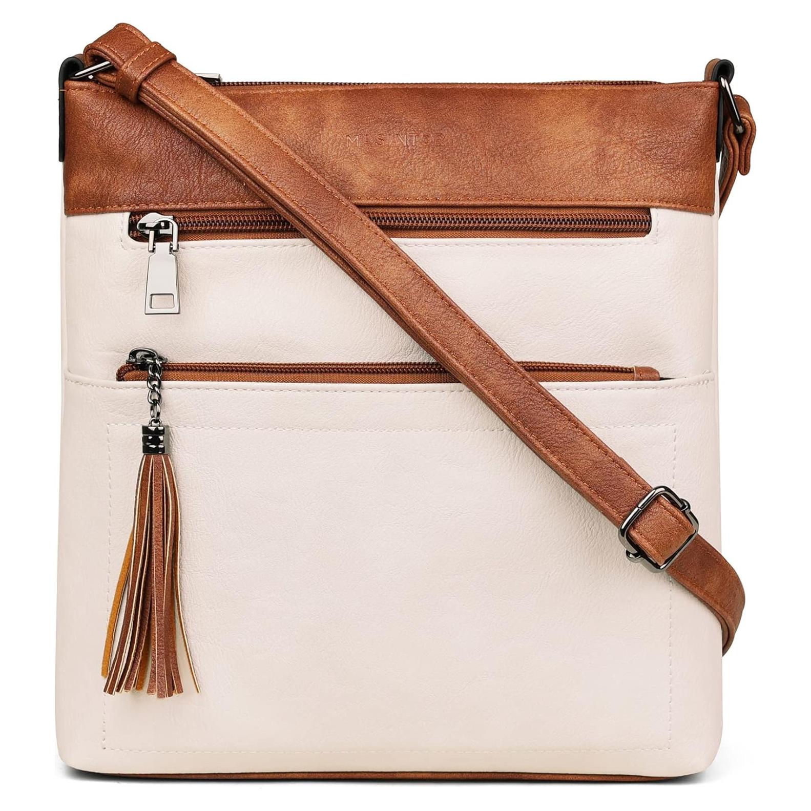 Bolso Cruzado MASINTOR para Mujeres - Cuero Vegano, 27x5x25 cm