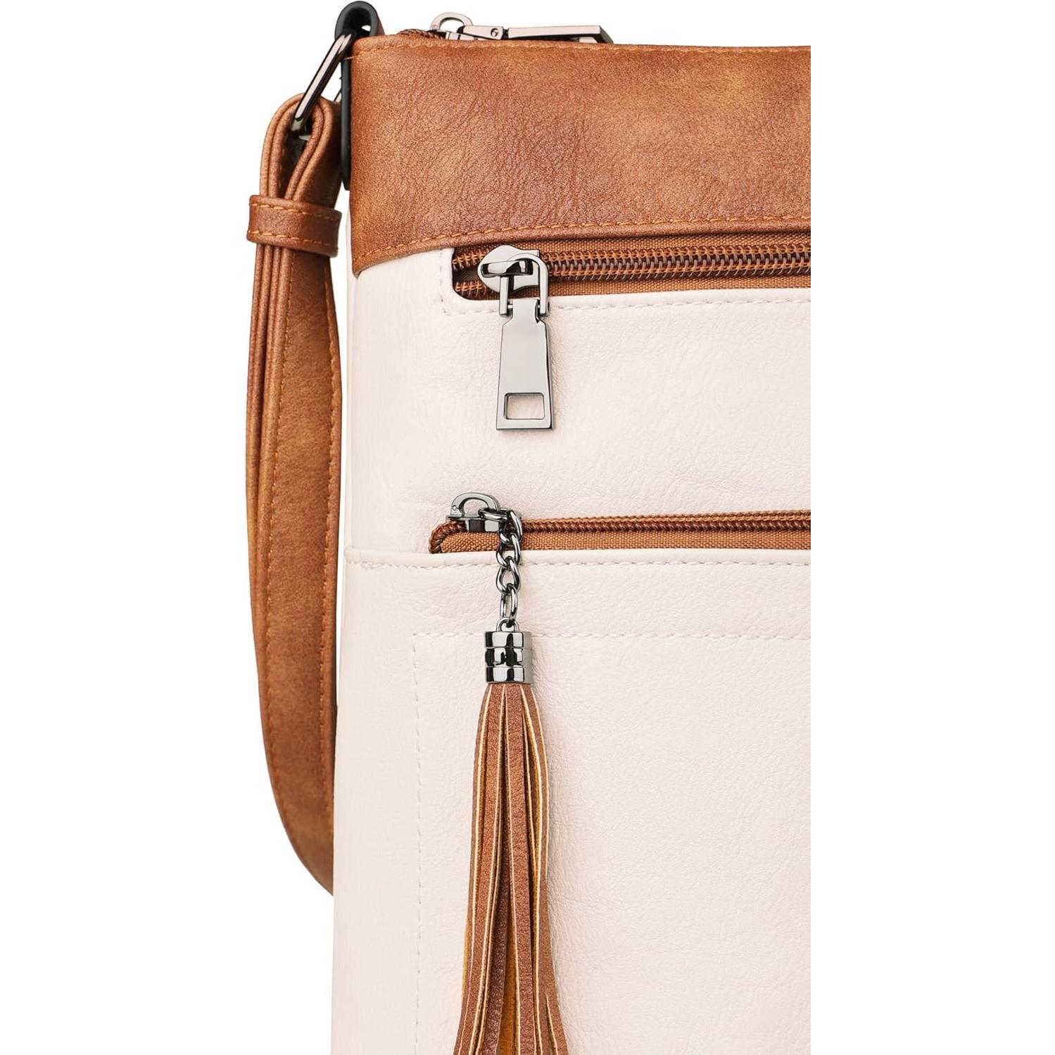 Bolso Cruzado MASINTOR para Mujeres - Cuero Vegano, 27x5x25 cm