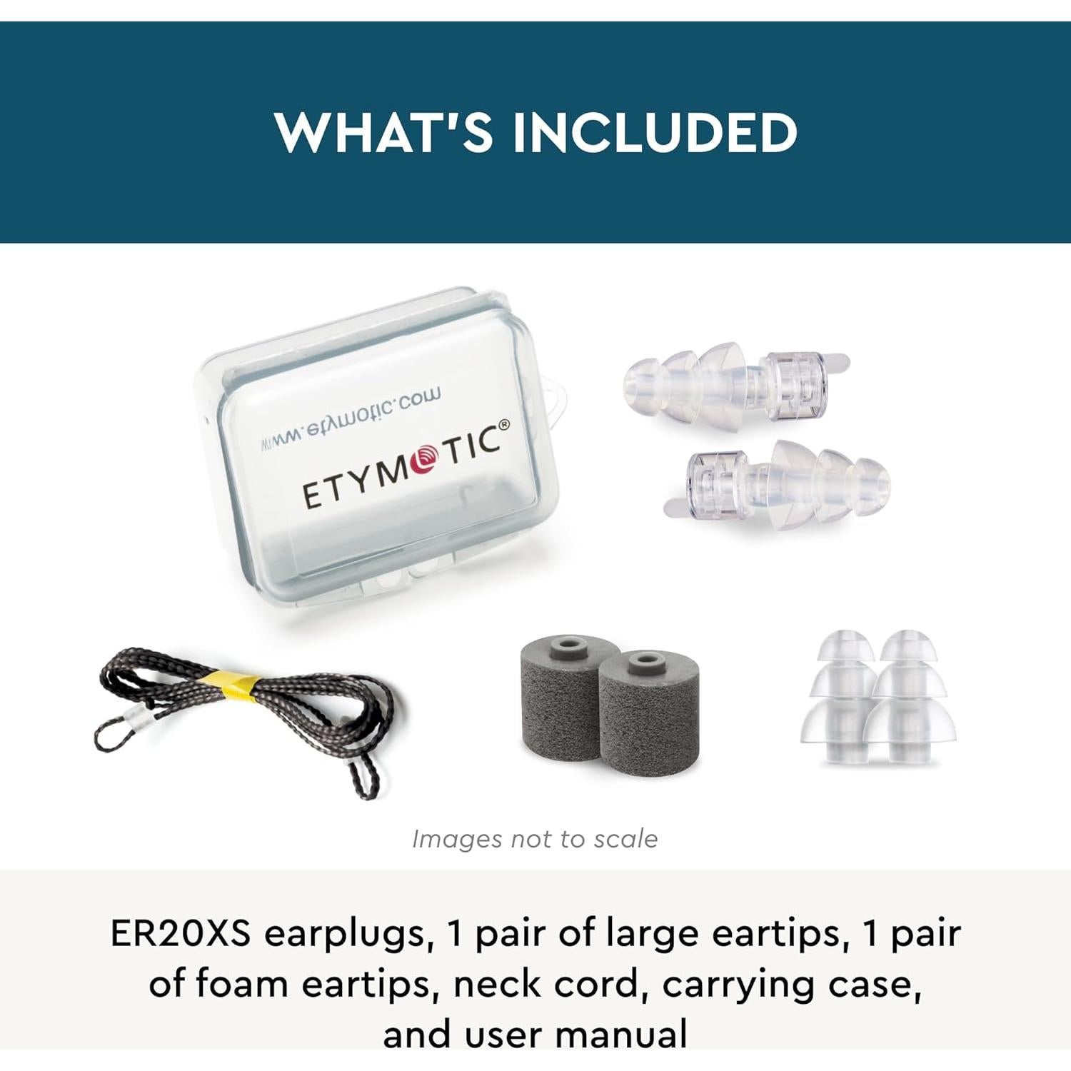 Tapones para oídos Etymotic ER20XS - Protección auditiva 20 dB