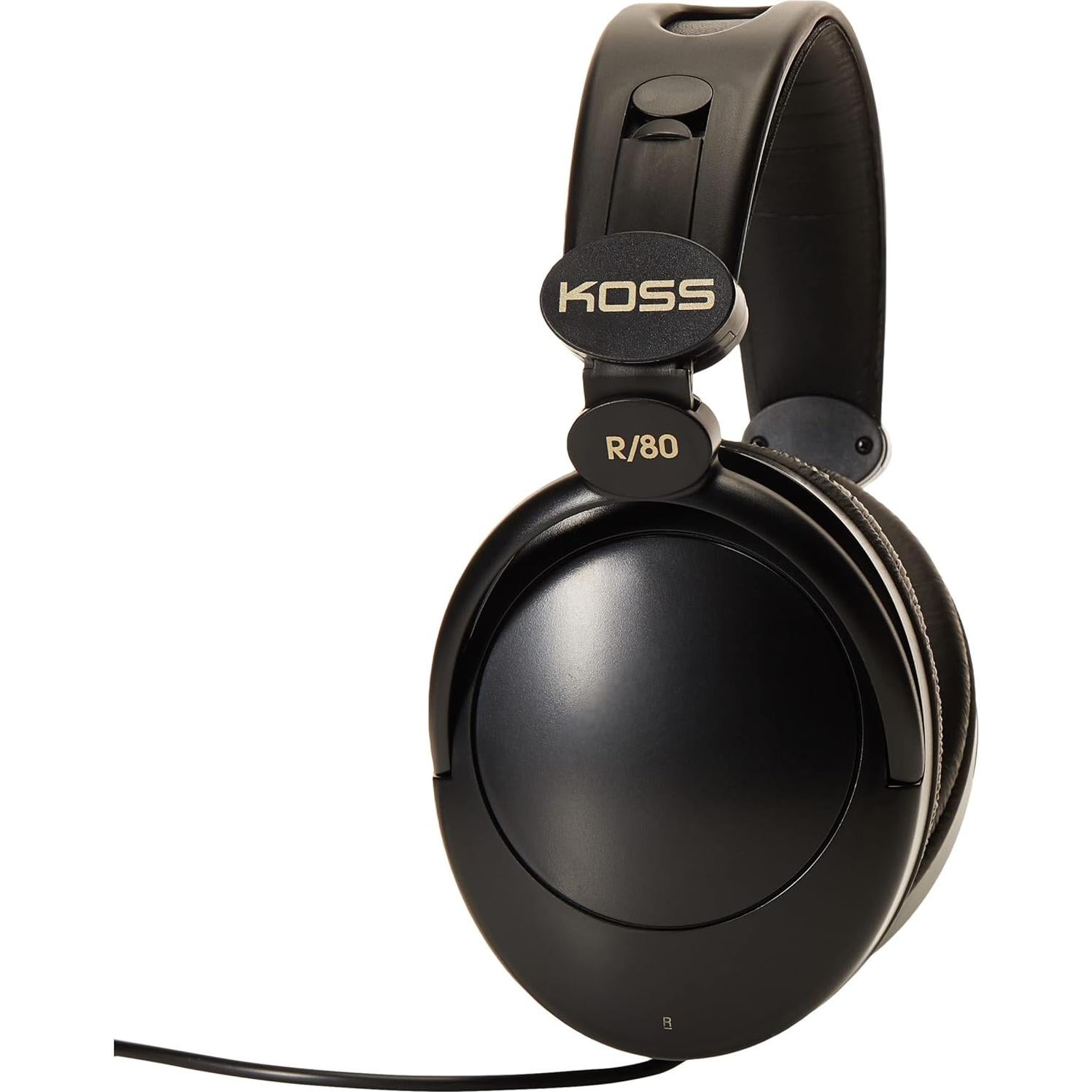 Auriculares Koss R-80 Diadema con Cable 2.44m, Negro