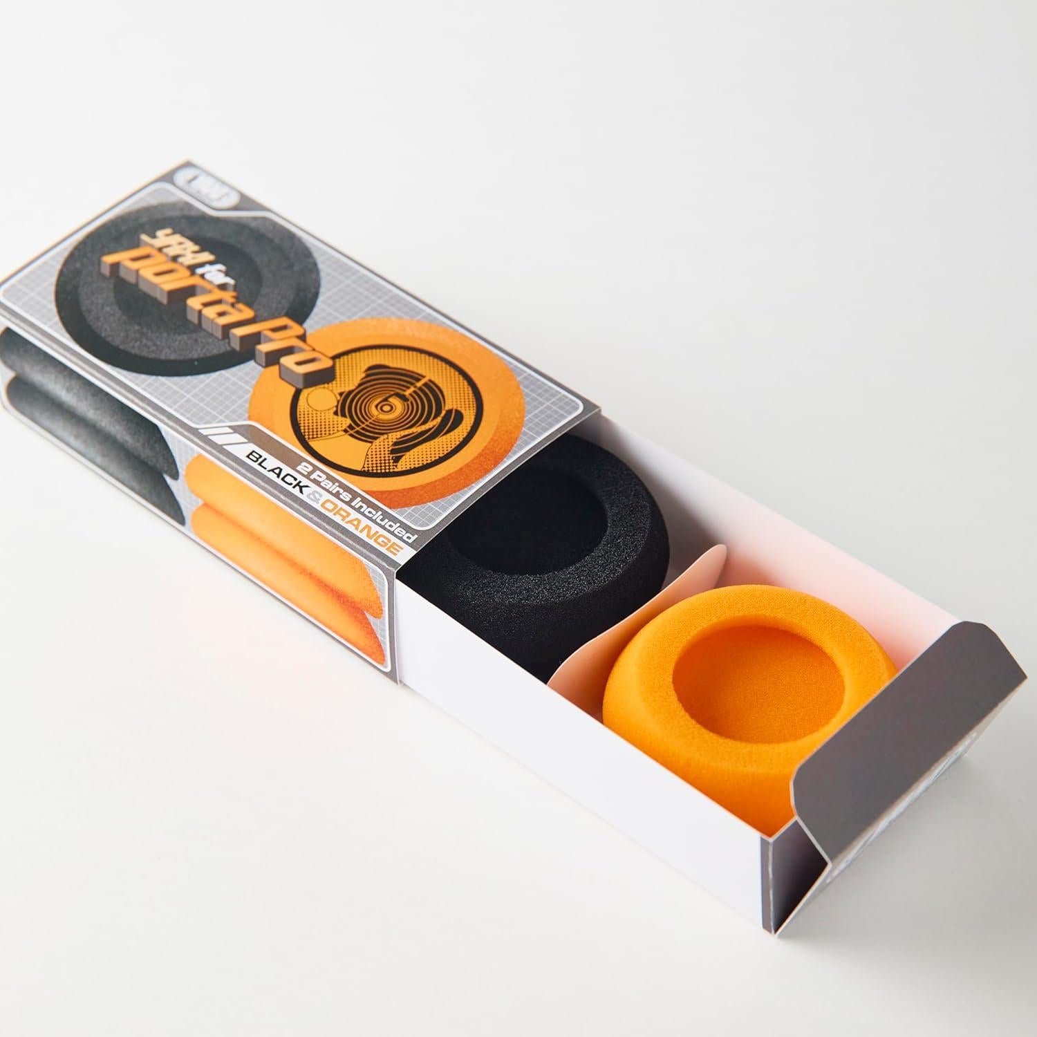Almohadillas YAXI para Koss Porta Pro - 2 Pares Naranja y Negro