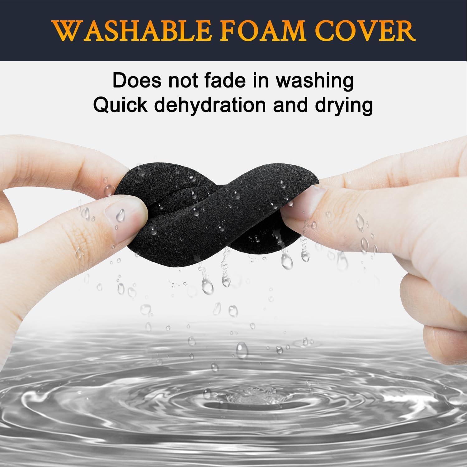 Almohadillas de Repuesto SOULWIT para Auriculares Koss Porta Pro - Negro