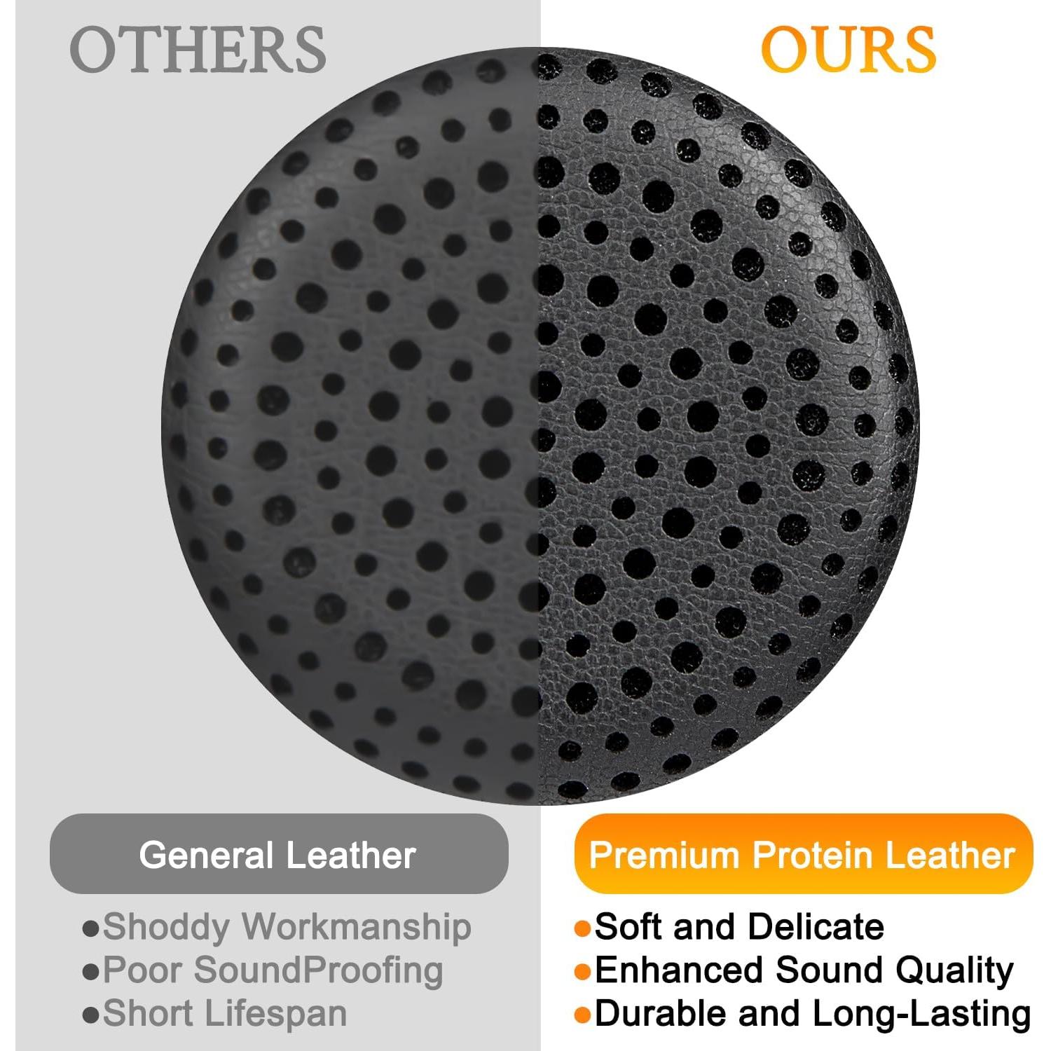 Almohadillas de Reemplazo SOULWIT para Auriculares Koss - Negro