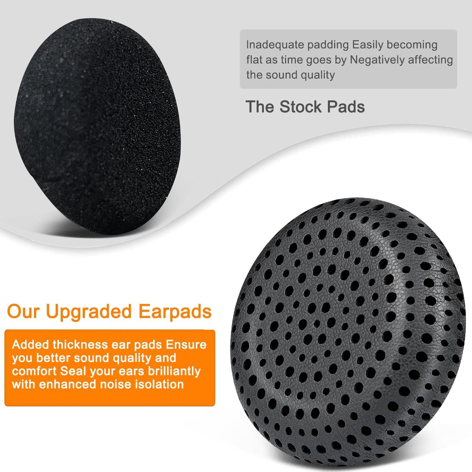 Almohadillas de Reemplazo SOULWIT para Auriculares Koss - Negro