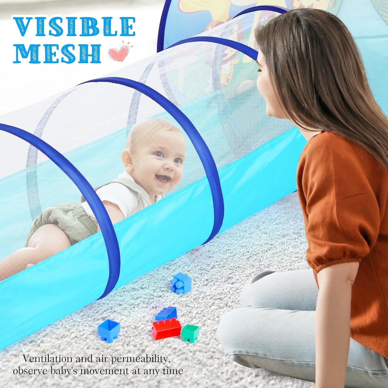 Carpa de Juego 3 Piezas para Niños con Túnel y Piscina