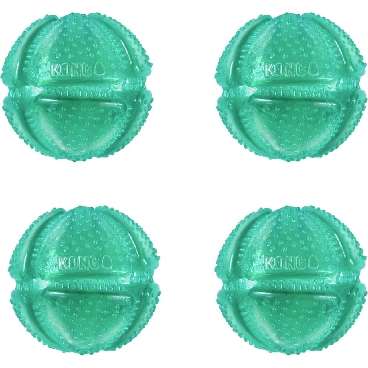 KONG Squeezz Dental Ball - Juguete Dental para Perros Medianos/Grandes