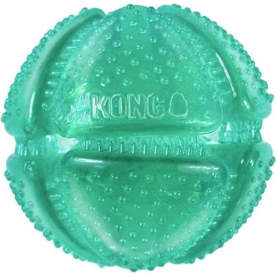 KONG Squeezz Dental Ball - Juguete Dental para Perros Medianos/Grandes