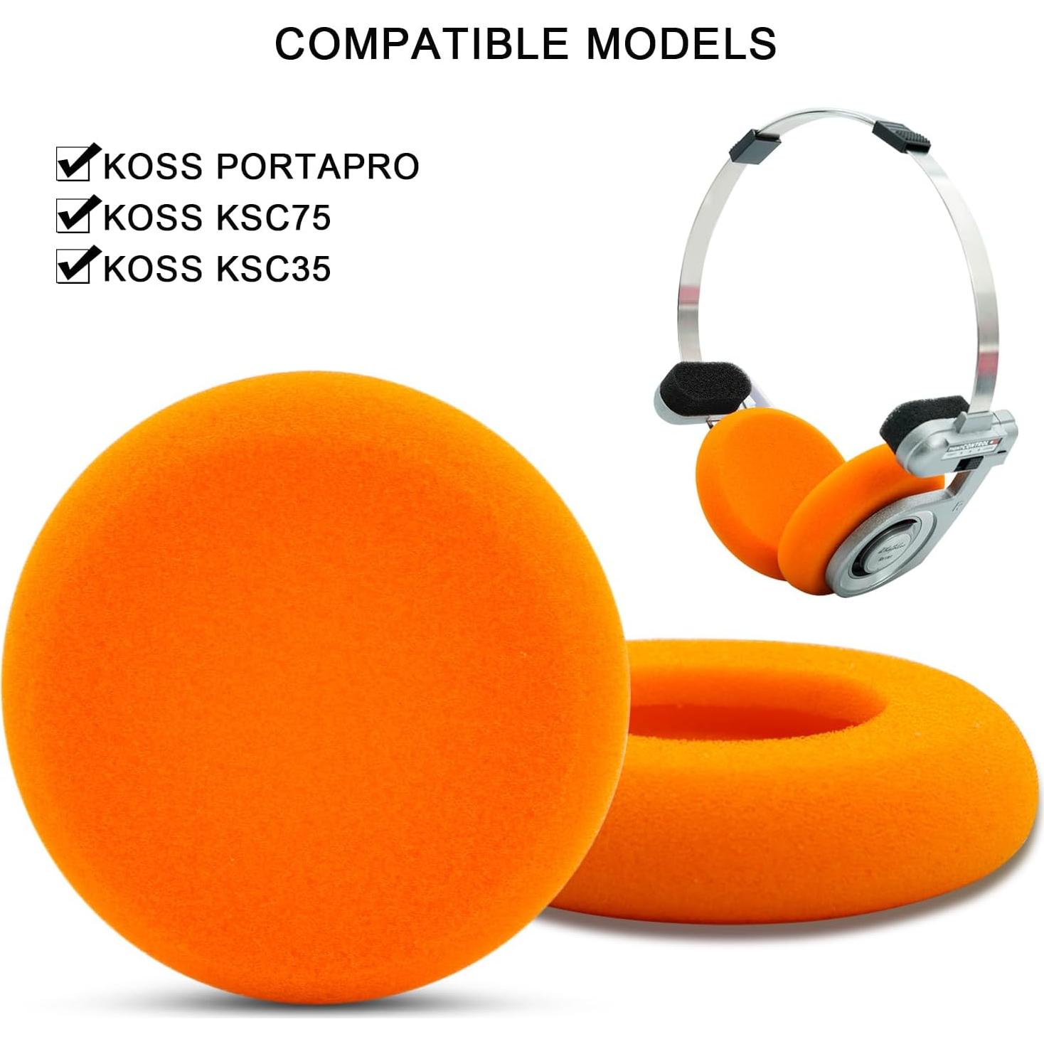 Almohadillas de Reemplazo Koss Porta Pro Naranja - Comodidad Mejorada