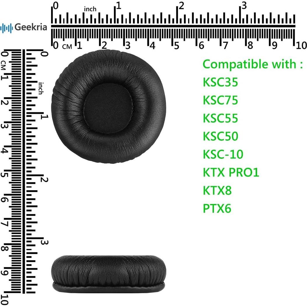Almohadillas de Repuesto Geekria para Auriculares Koss Porta Pro