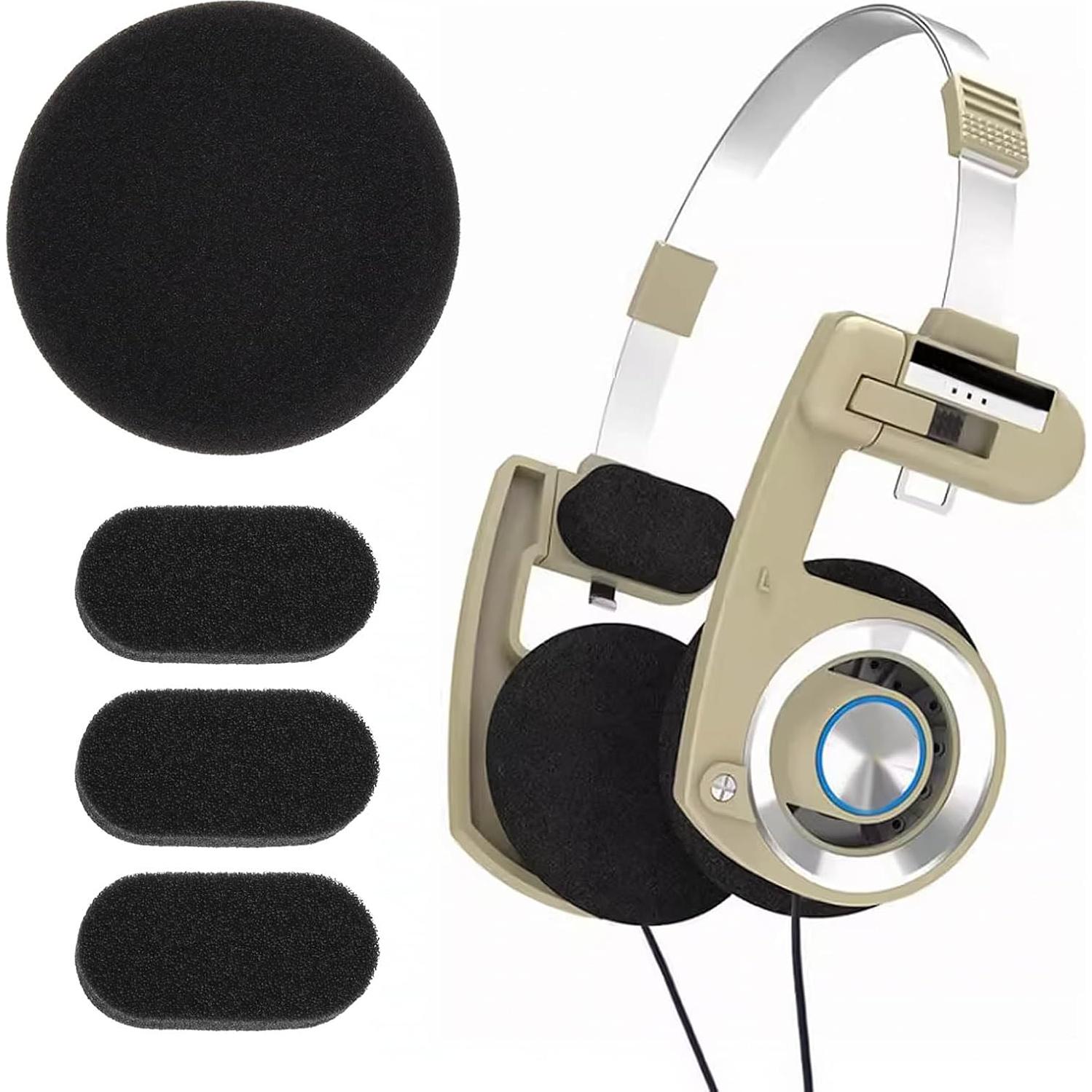 2 Juegos Almohadillas Espuma Auriculares Koss Porta Pro Negro