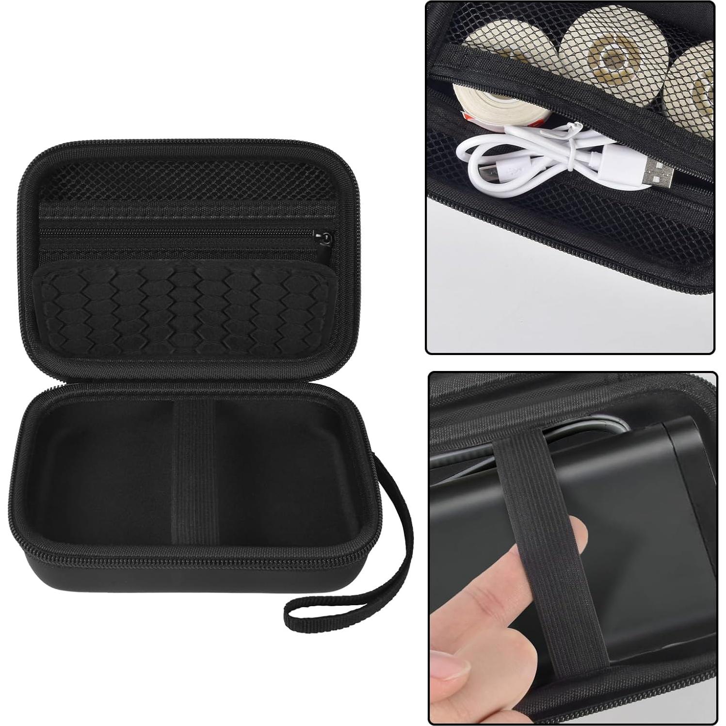 Estuche Comecase para Impresora de Etiquetas Nelko P21 - Negro