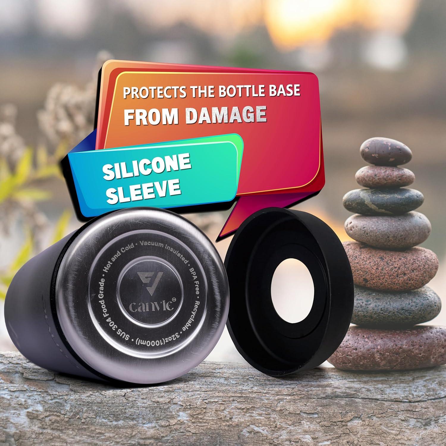 Botella de Agua Aislada Canvic DualSip 0.95L con 2 Tapas