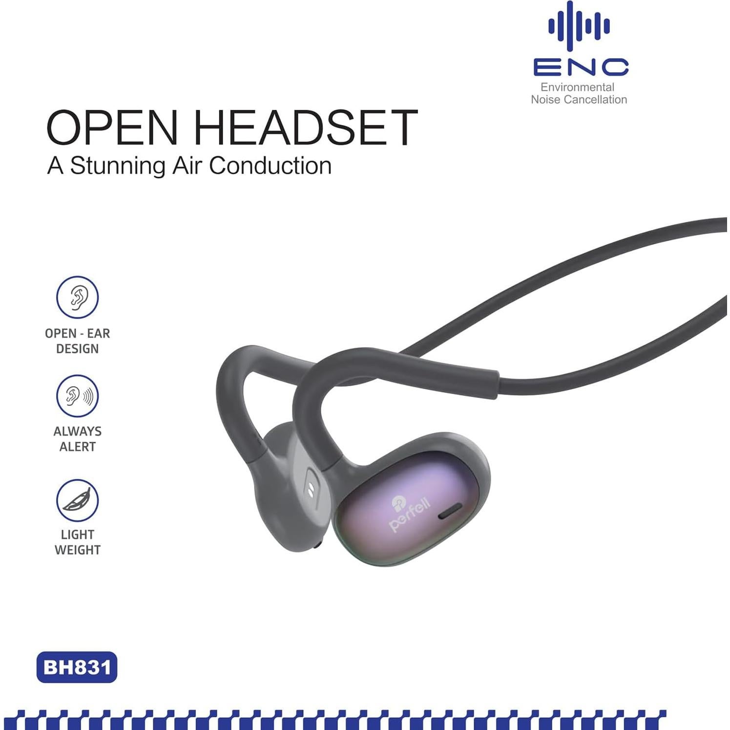 Auriculares Inalámbricos Bluetooth 5.3 Perfell BH831 IPX6