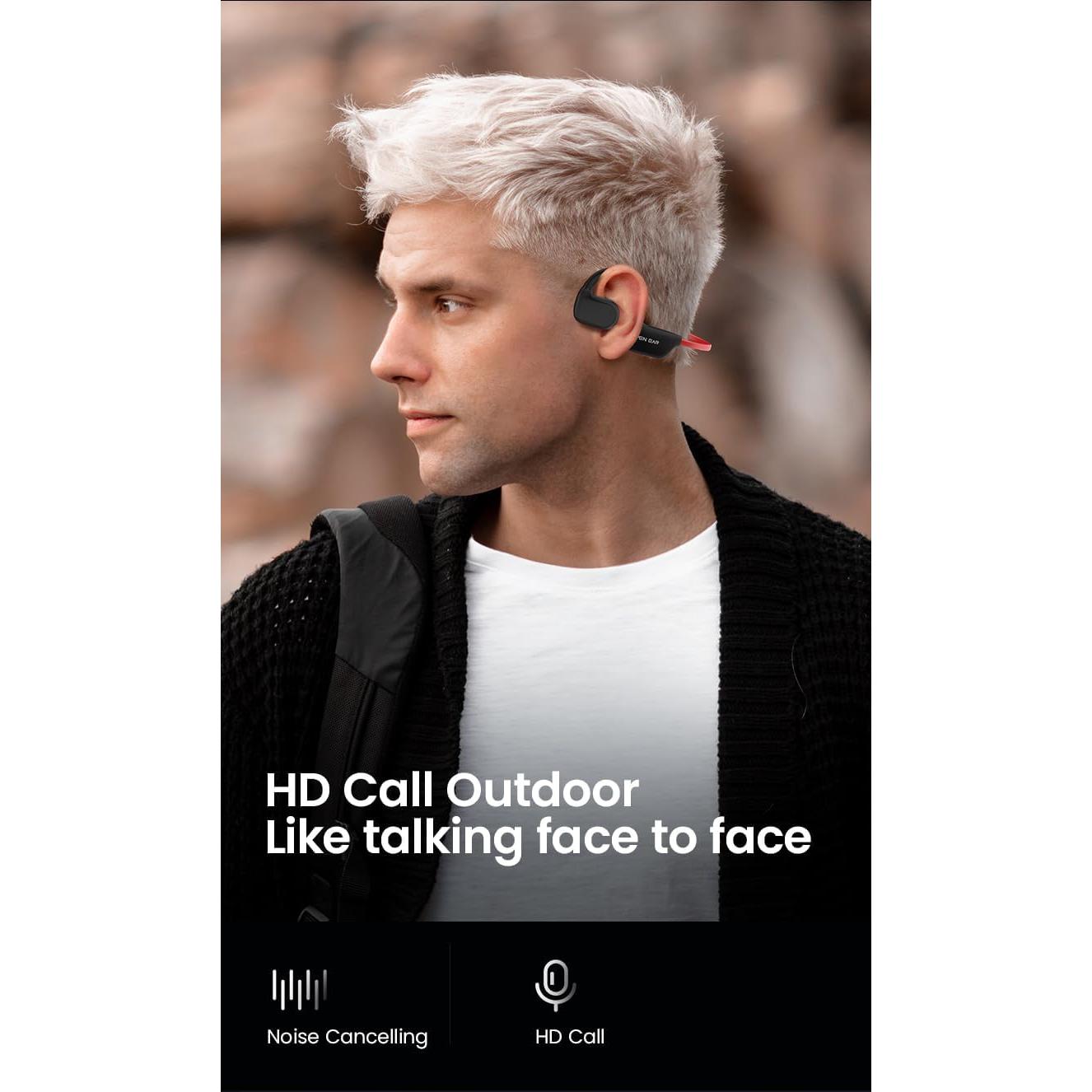 Auriculares Deportivos Inalámbricos Bluetooth 5.3 - Negro