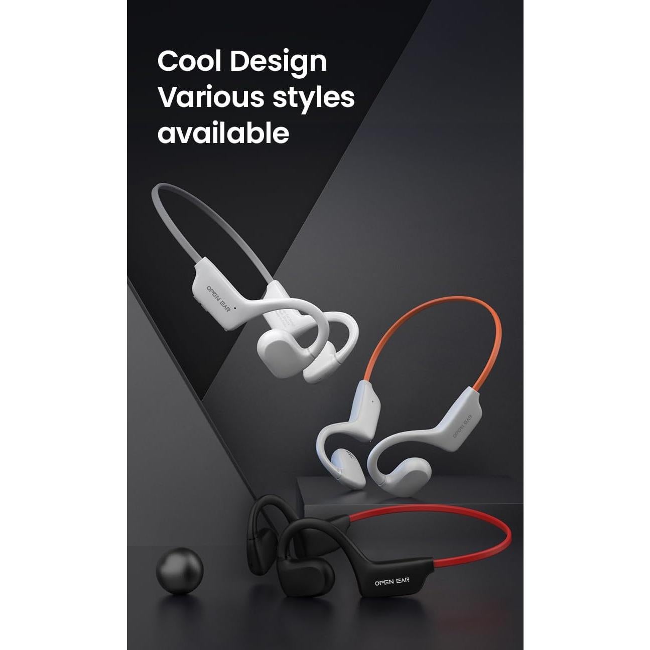 Auriculares Deportivos Inalámbricos Bluetooth 5.3 - Negro