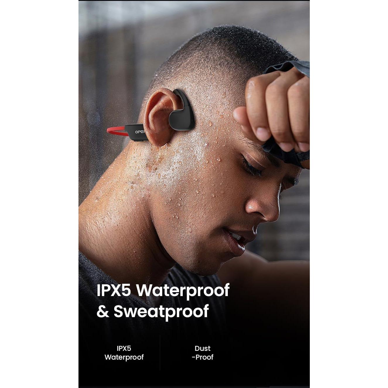 Auriculares Deportivos Inalámbricos Bluetooth 5.3 - Negro