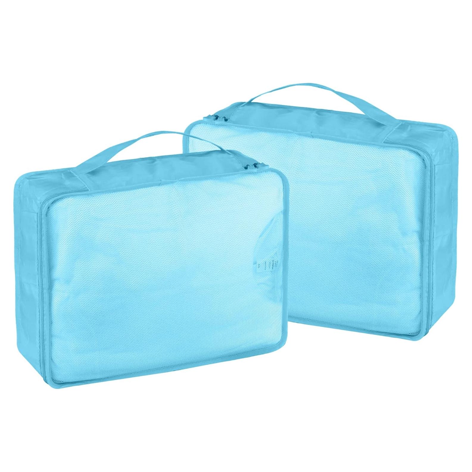 Juego de Cubos de Empaque Ebbniur 2 Pcs Azul Brillante 40x30cm
