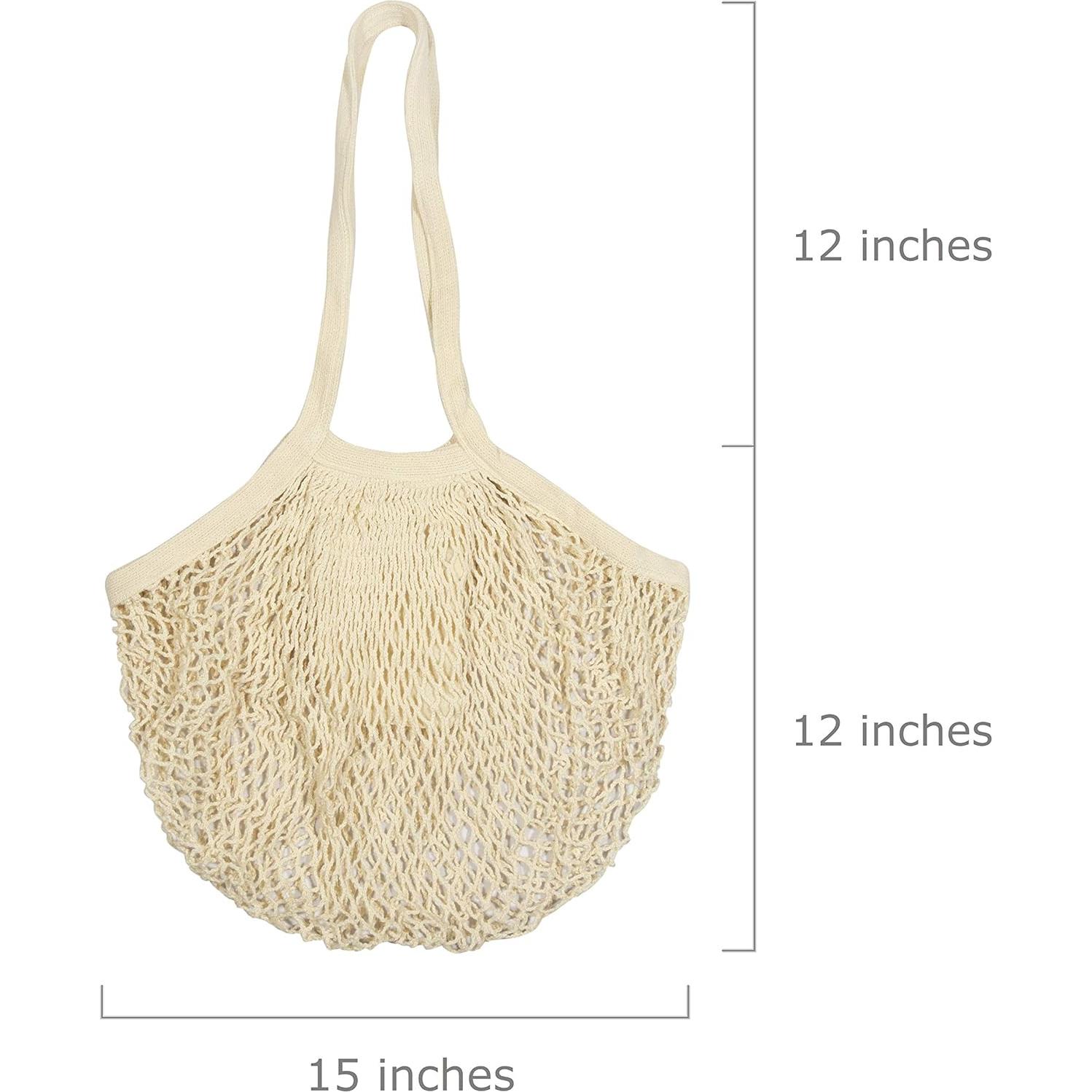 Bolsas de Almacenamiento de Malla de Algodón Orgánico - 2 Unidades