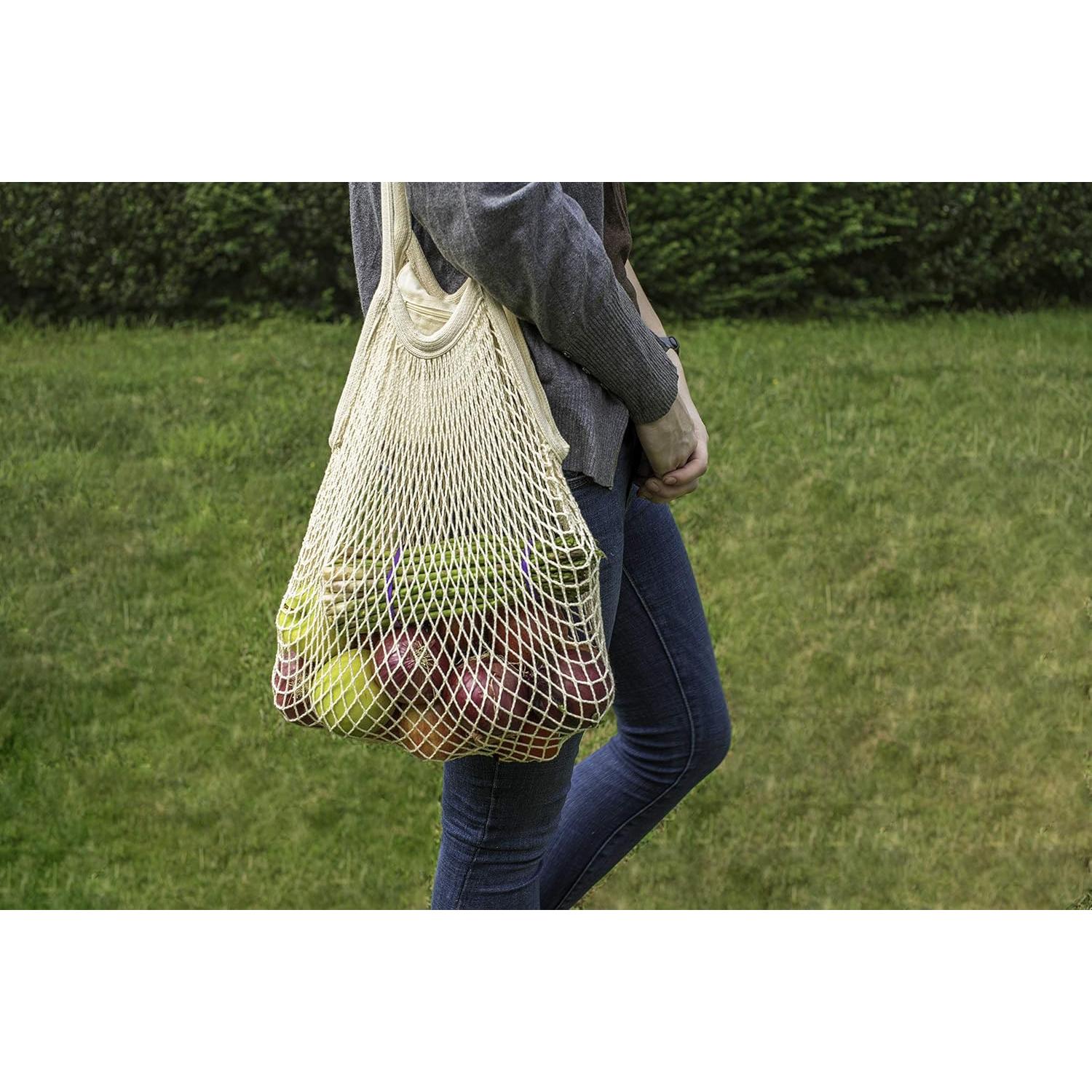 Bolsas de Almacenamiento de Malla de Algodón Orgánico - 2 Unidades