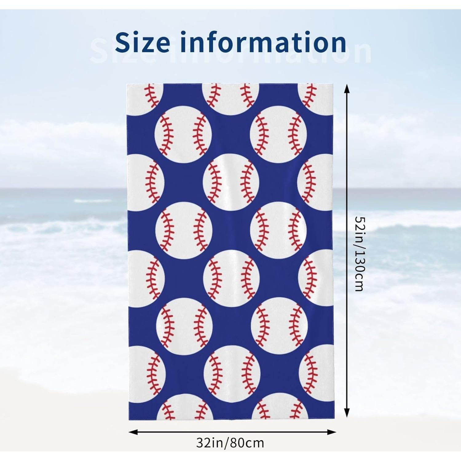 Toalla de Playa HKHEHOP Microfibra Azul Marino 132x81 cm Secado Rápido