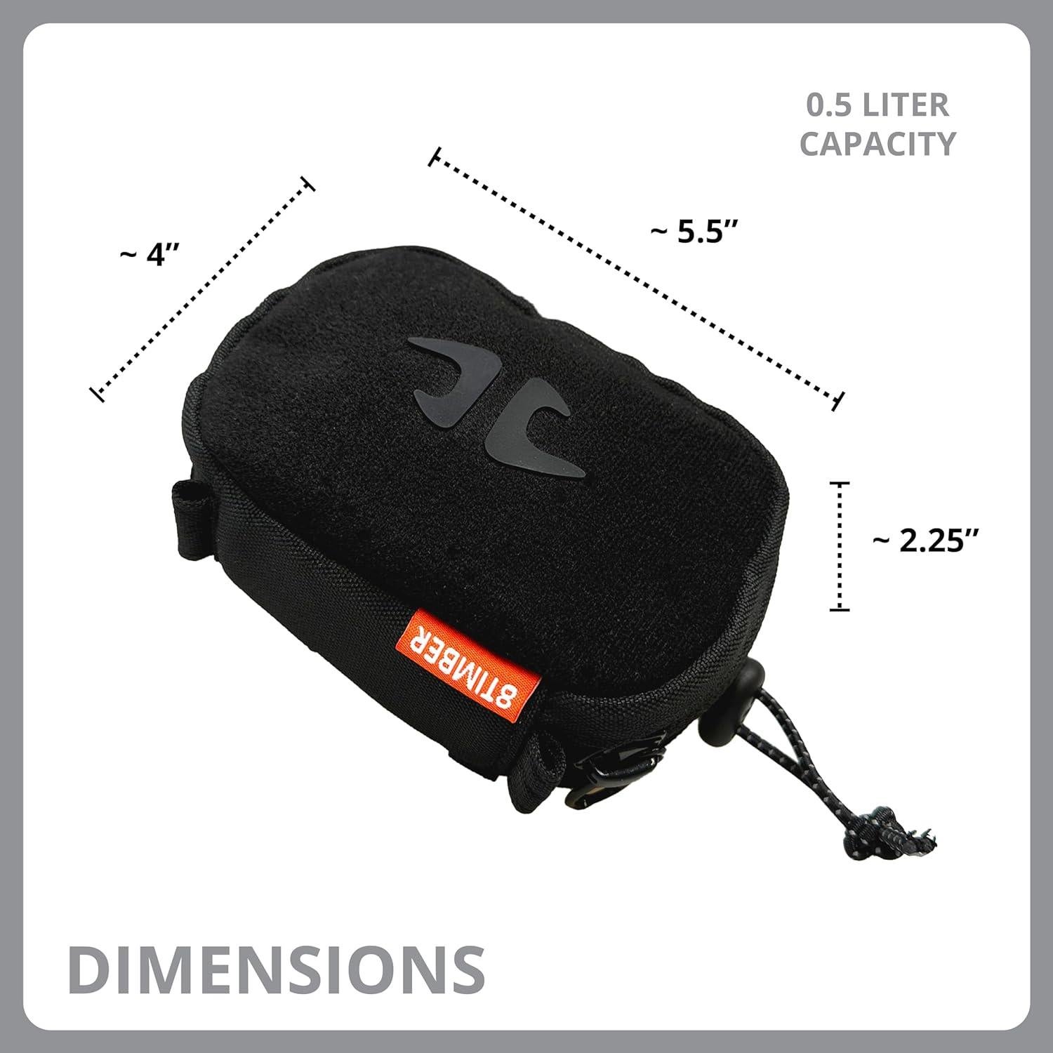 Bolsa Organizadora 8TIMBER 0.5L Negra para Cargadores y Accesorios