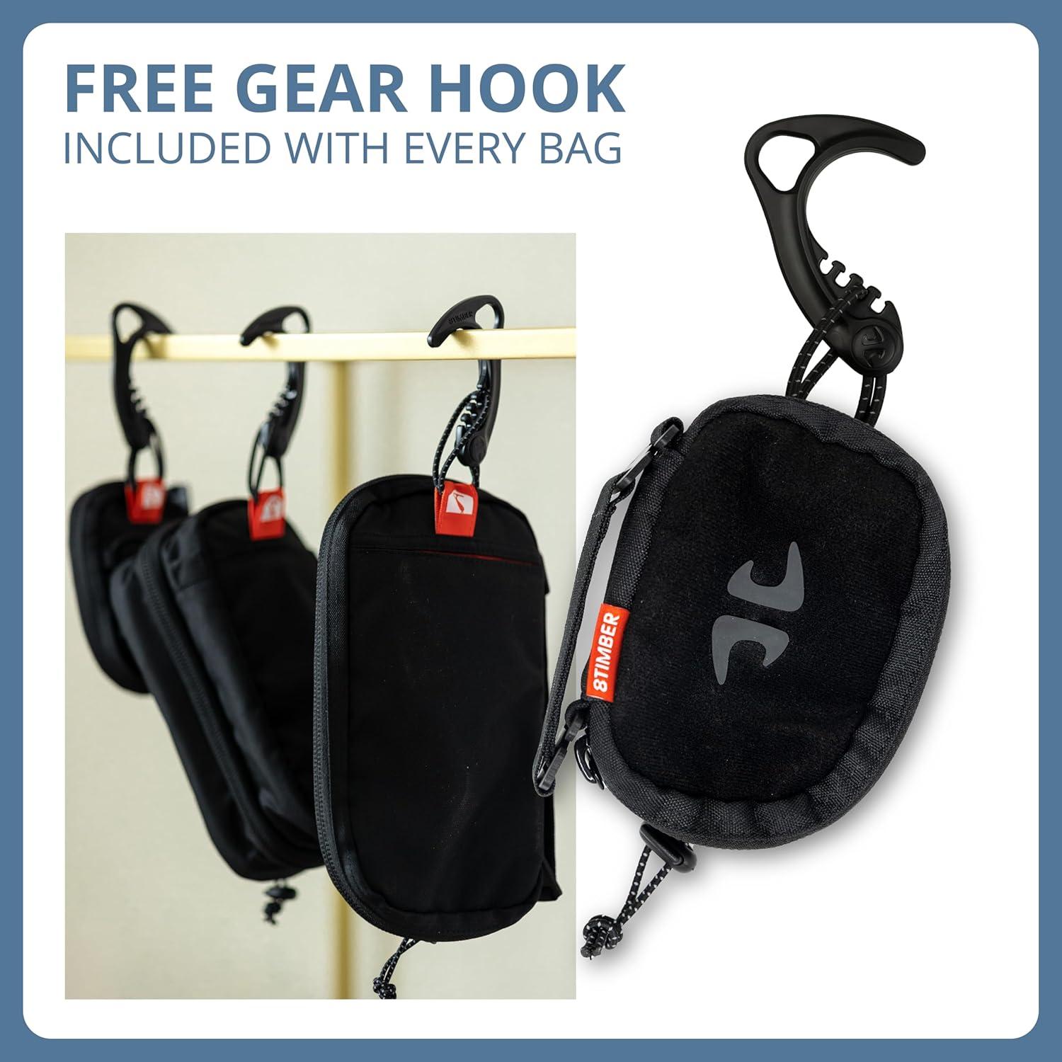 Bolsa Organizadora 8TIMBER 0.5L Negra para Cargadores y Accesorios