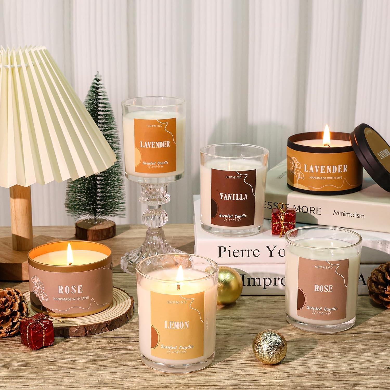 Kit de Fabricación de Velas SUPMIND 200g con Aromas y Colorantes