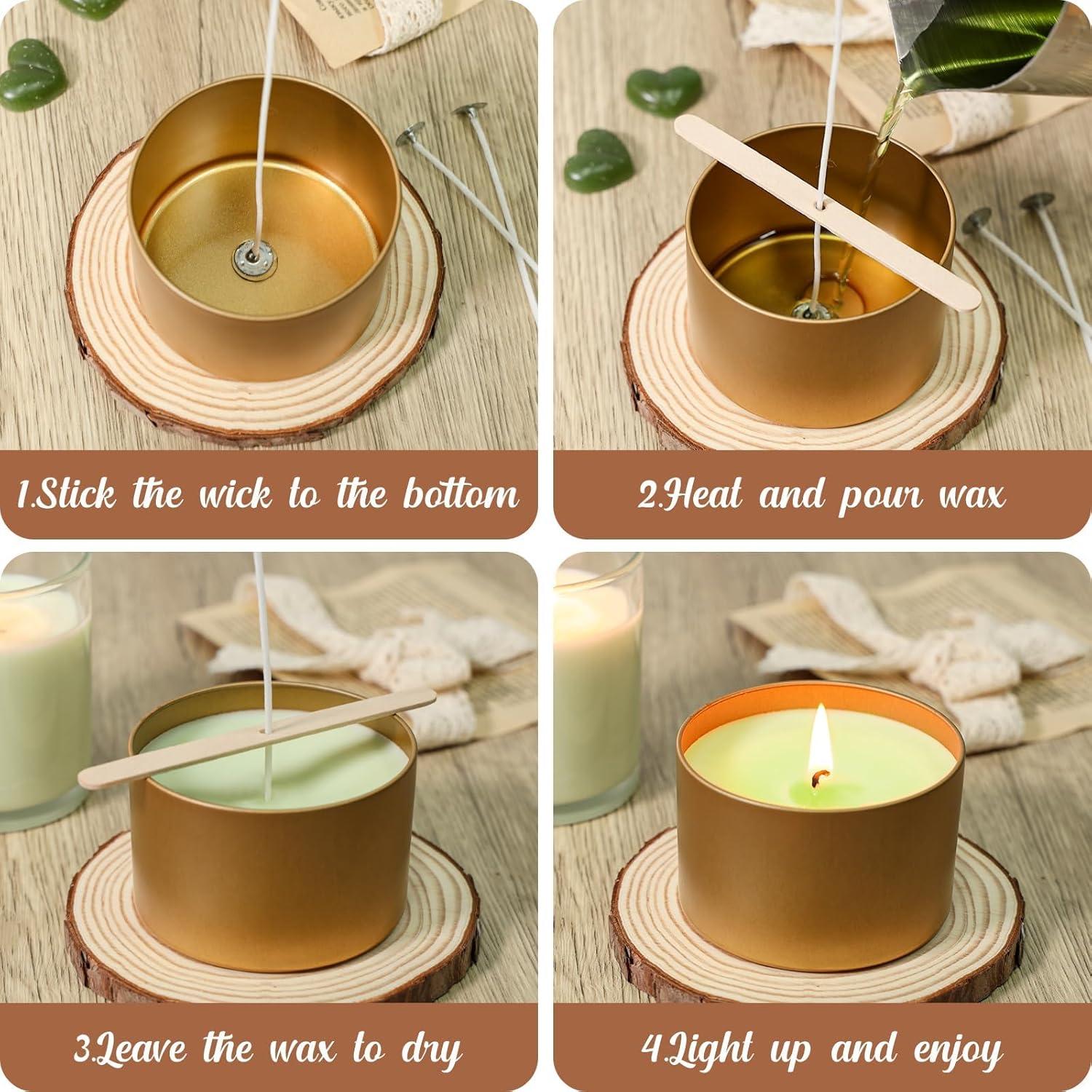 Kit de Fabricación de Velas SUPMIND 200g con Aromas y Colorantes