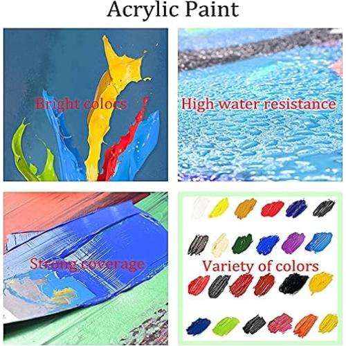 Pintar por Números en Lienzo Eniref 40x50 cm Montañas