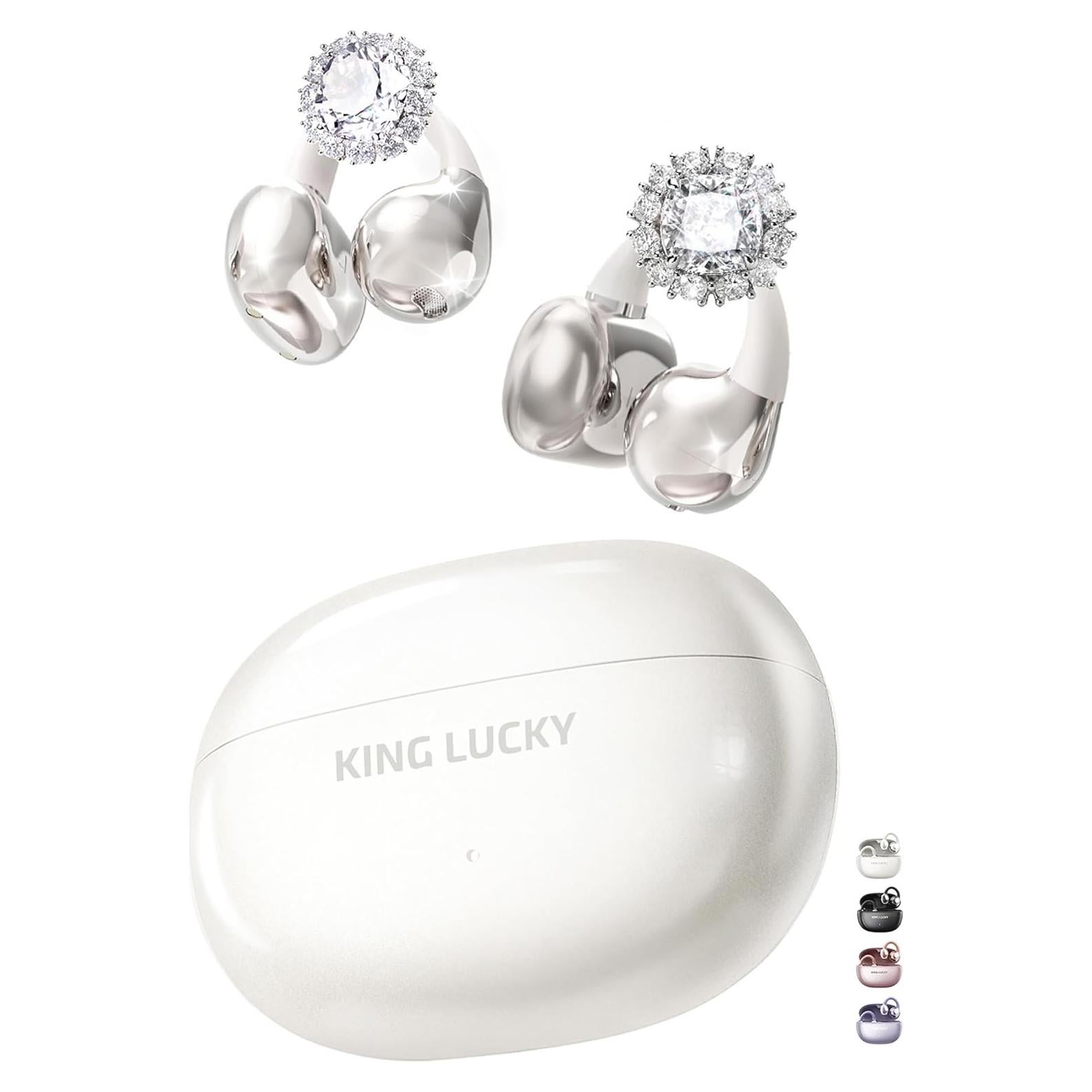 Auriculares Inalámbricos King Lucky i121 Clip-On Blancos IPX5 50H